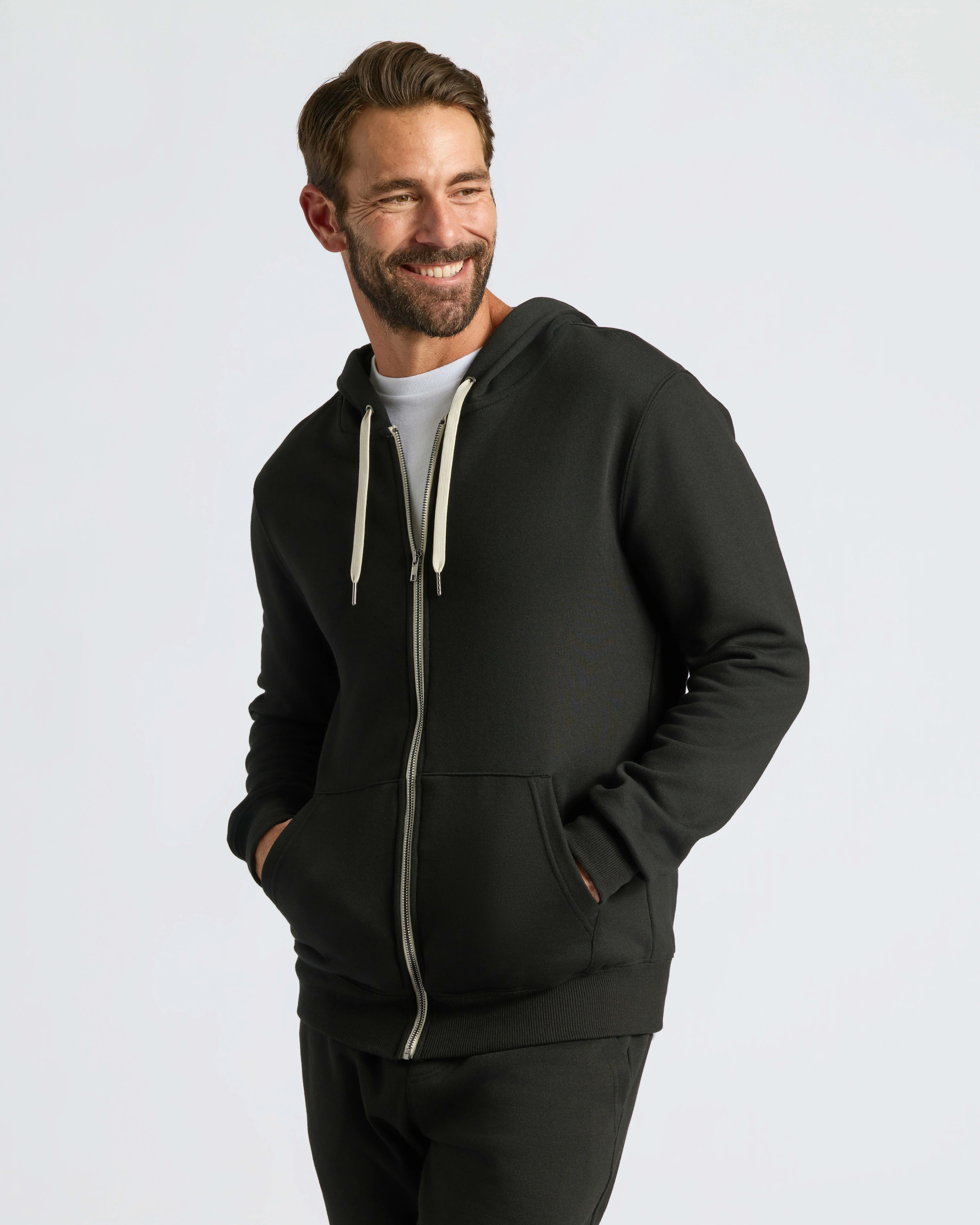 Black Fleece French Terry Zip Hoodie - Image 7