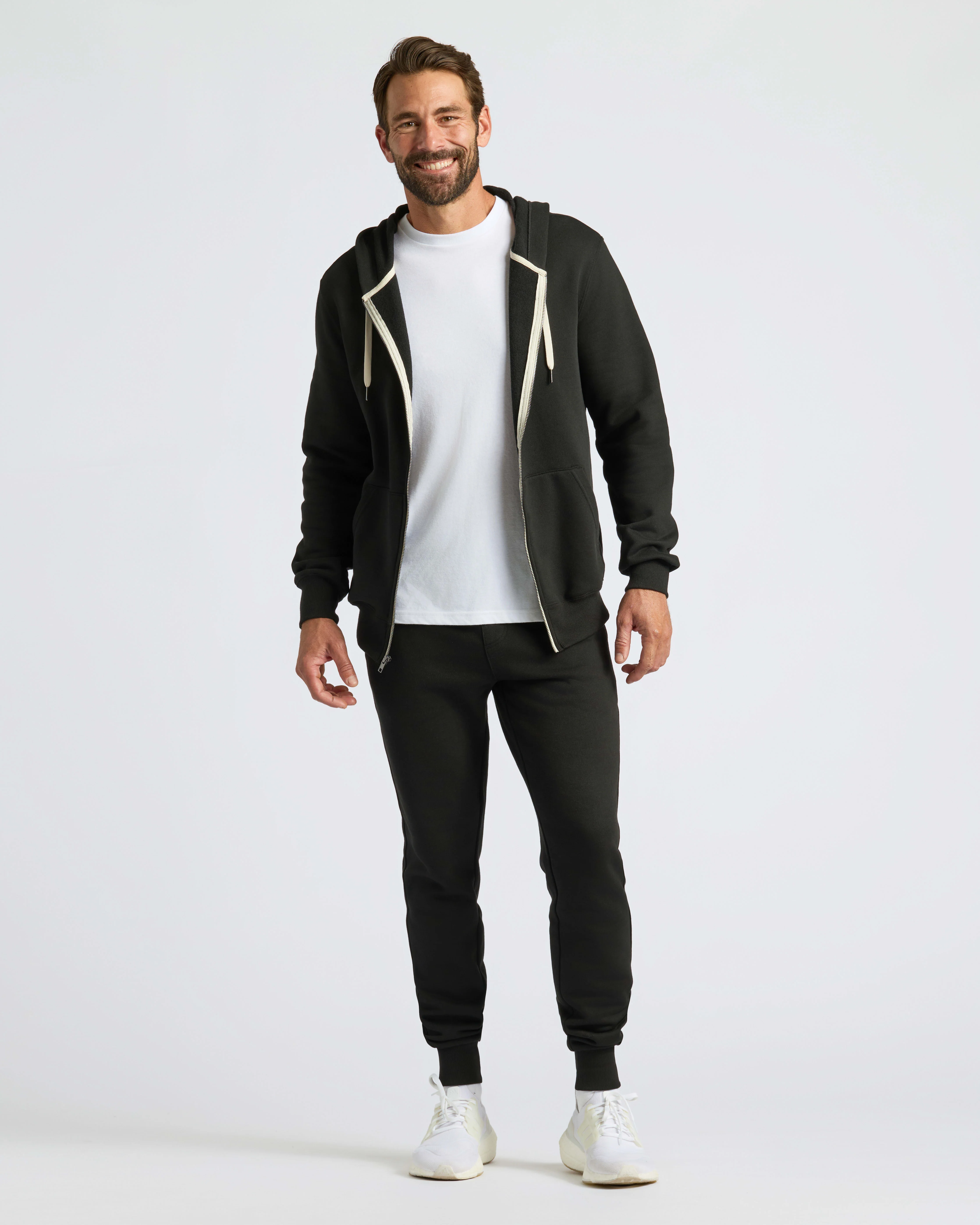 Black Fleece French Terry Zip Hoodie - Image 3