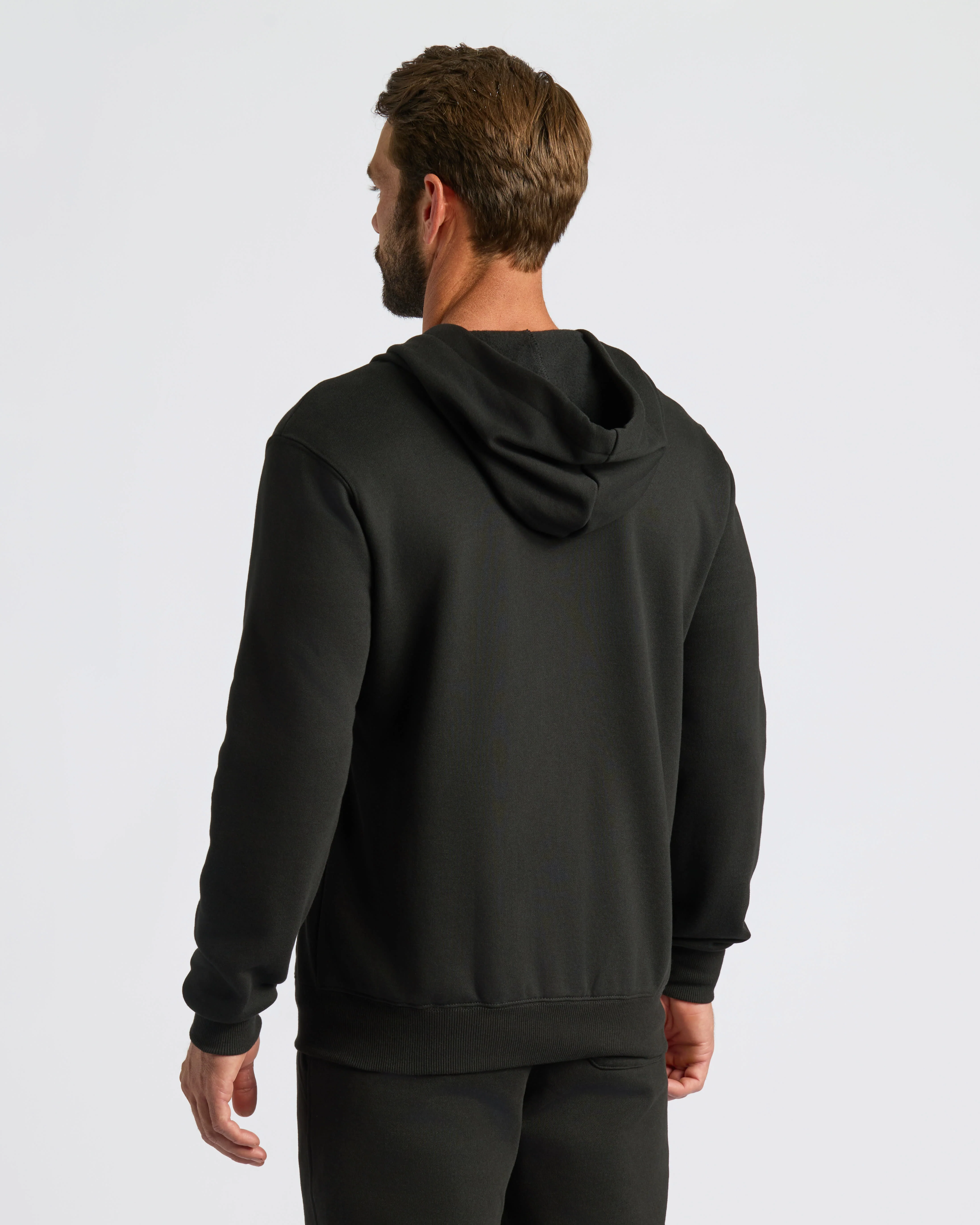 Black Fleece French Terry Zip Hoodie - Image 4