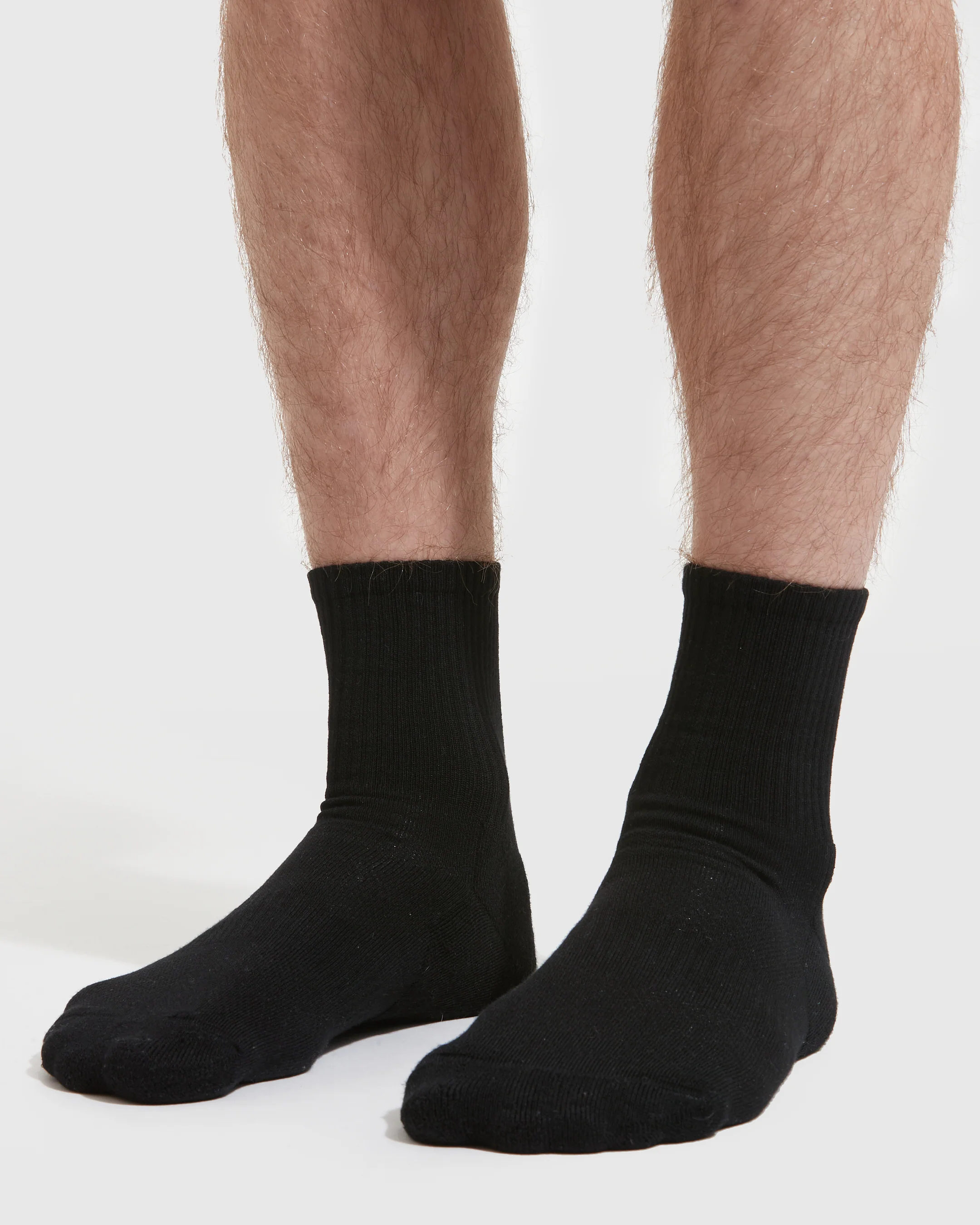 Black Half Crew Socks 6-Pack - Image 3