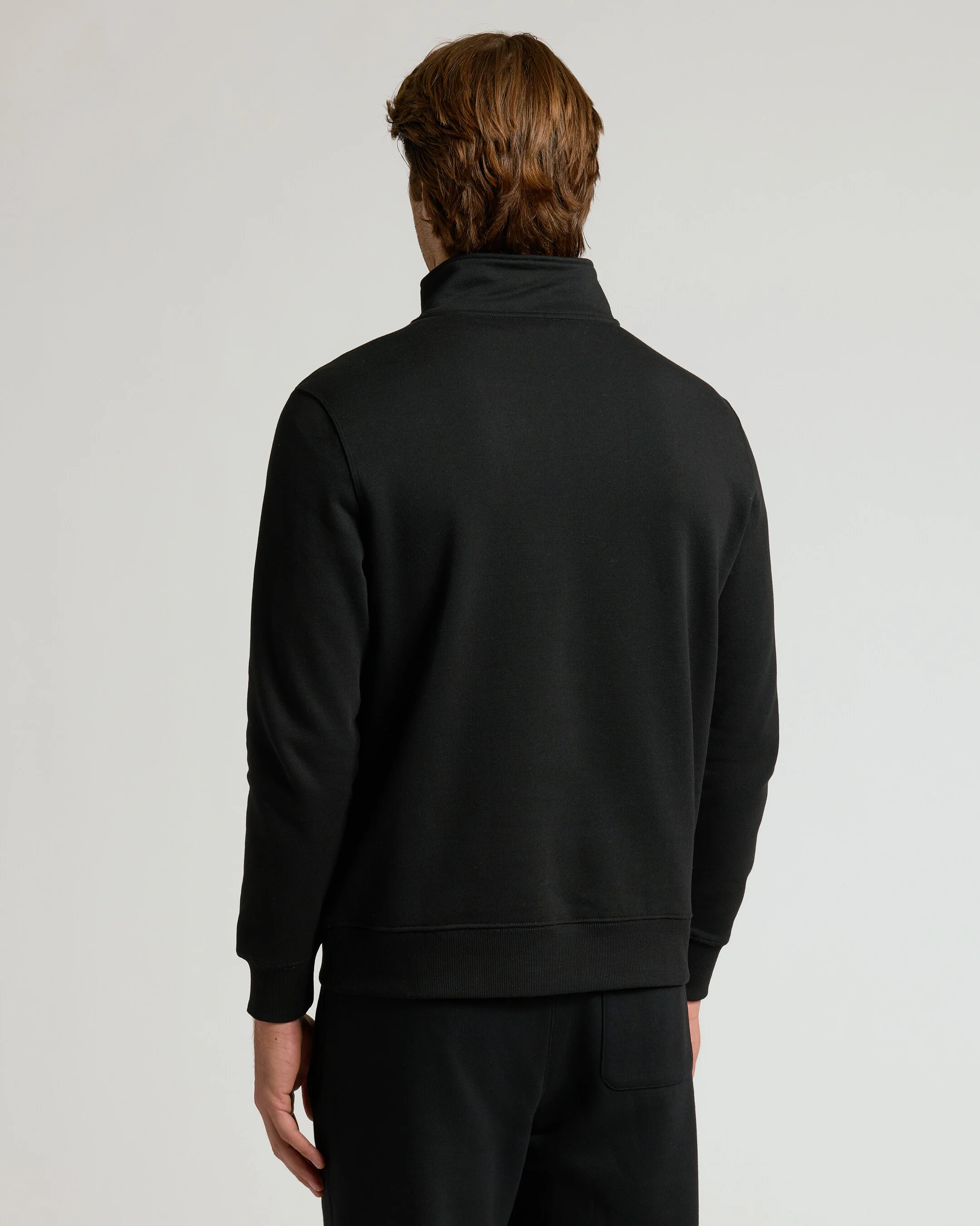 Black Quarter Zip Fleece Sweatshirt & Jogger 2-Pack - Image 4