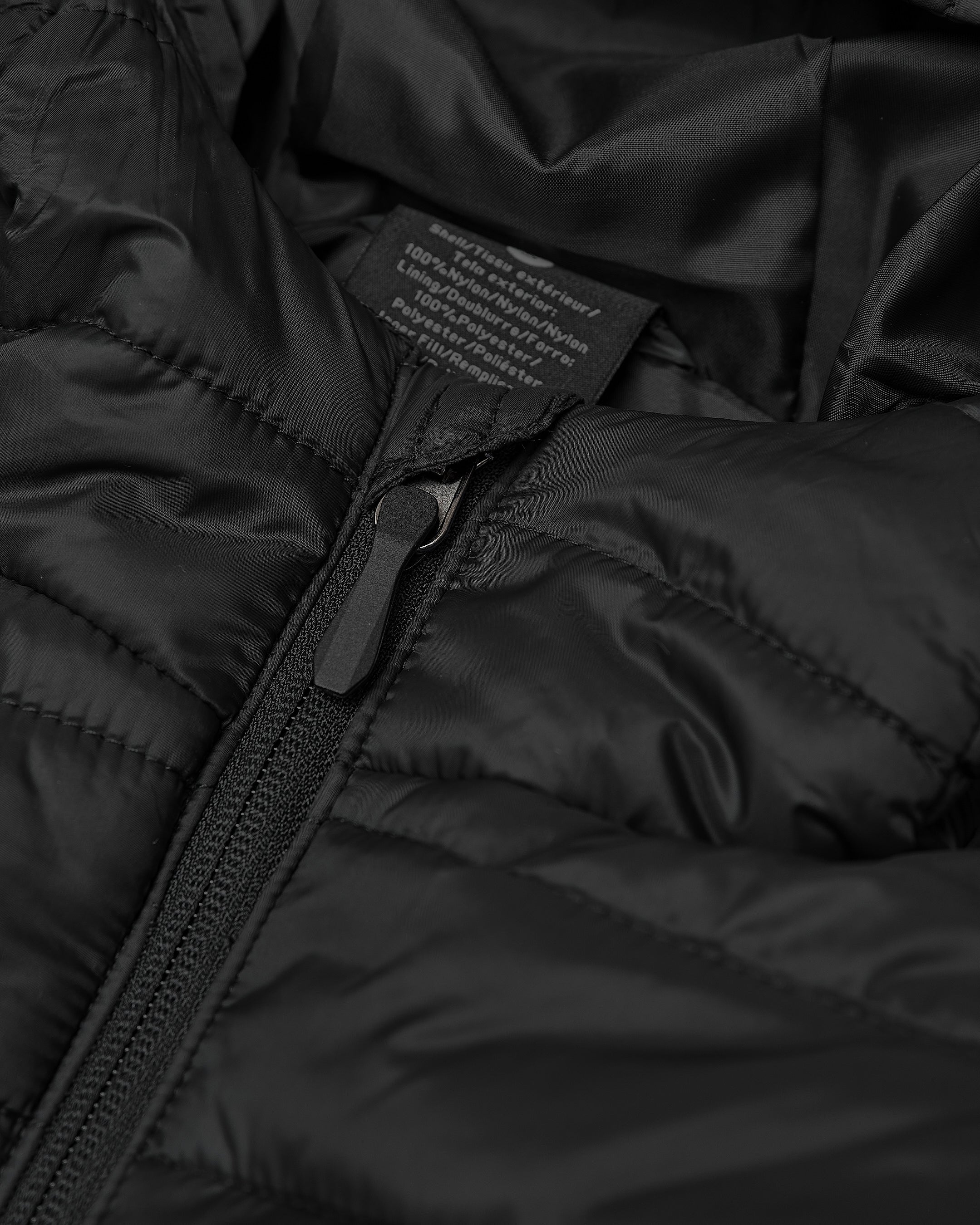 Black Hooded Puffer Jacket - Image 12