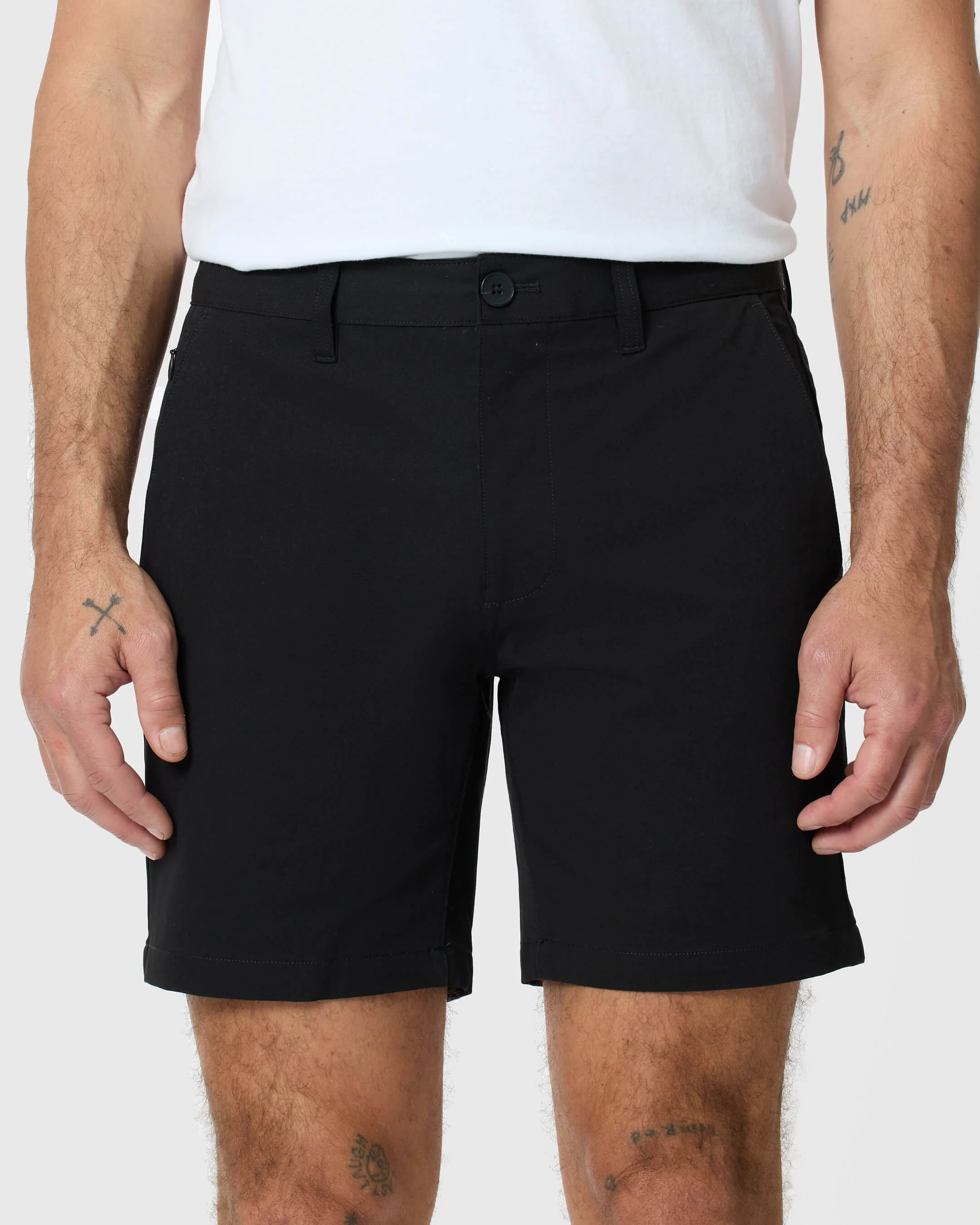 7" Black Classic Twill Shorts - Image 5