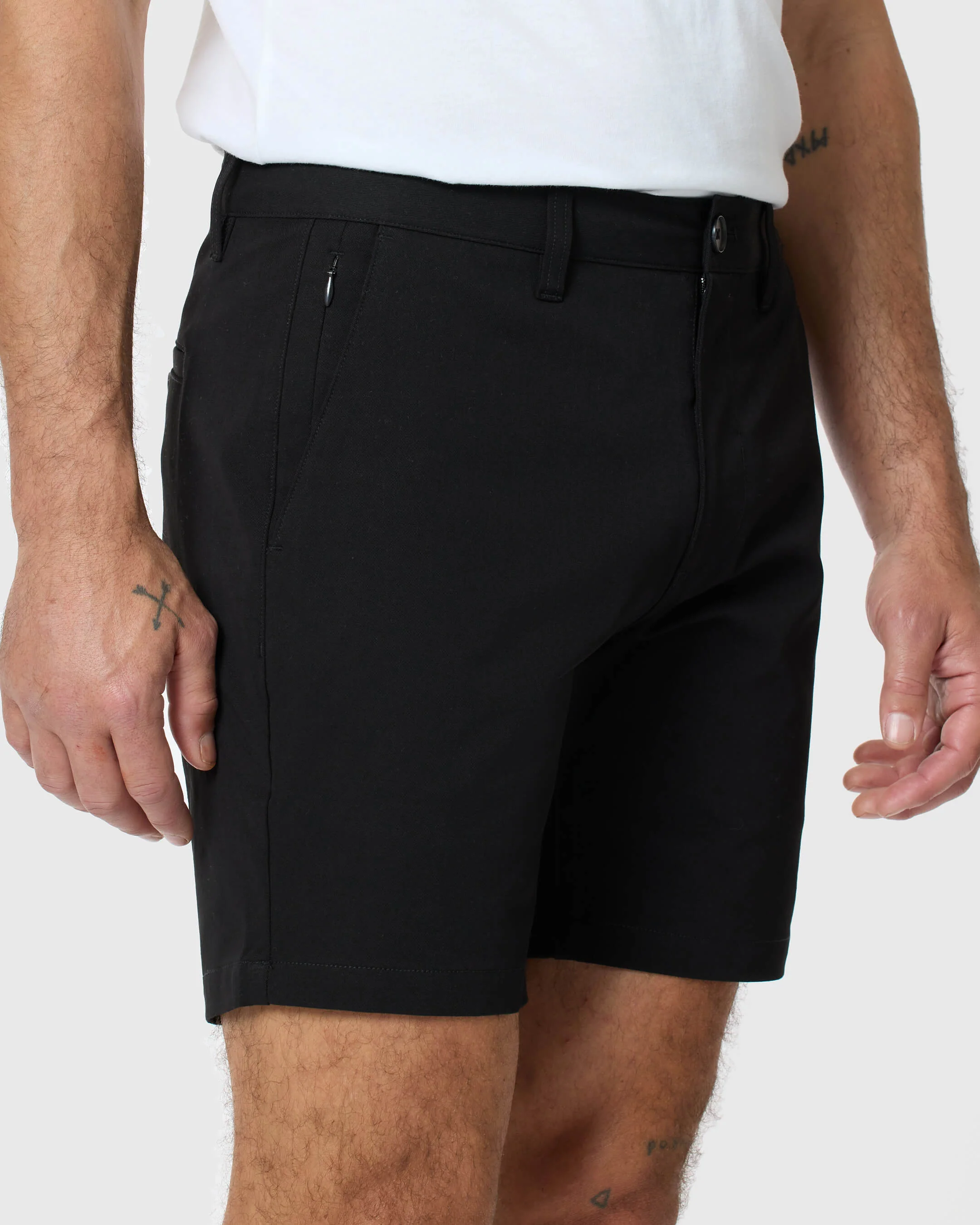 7" Black Classic Twill Shorts - Image 6