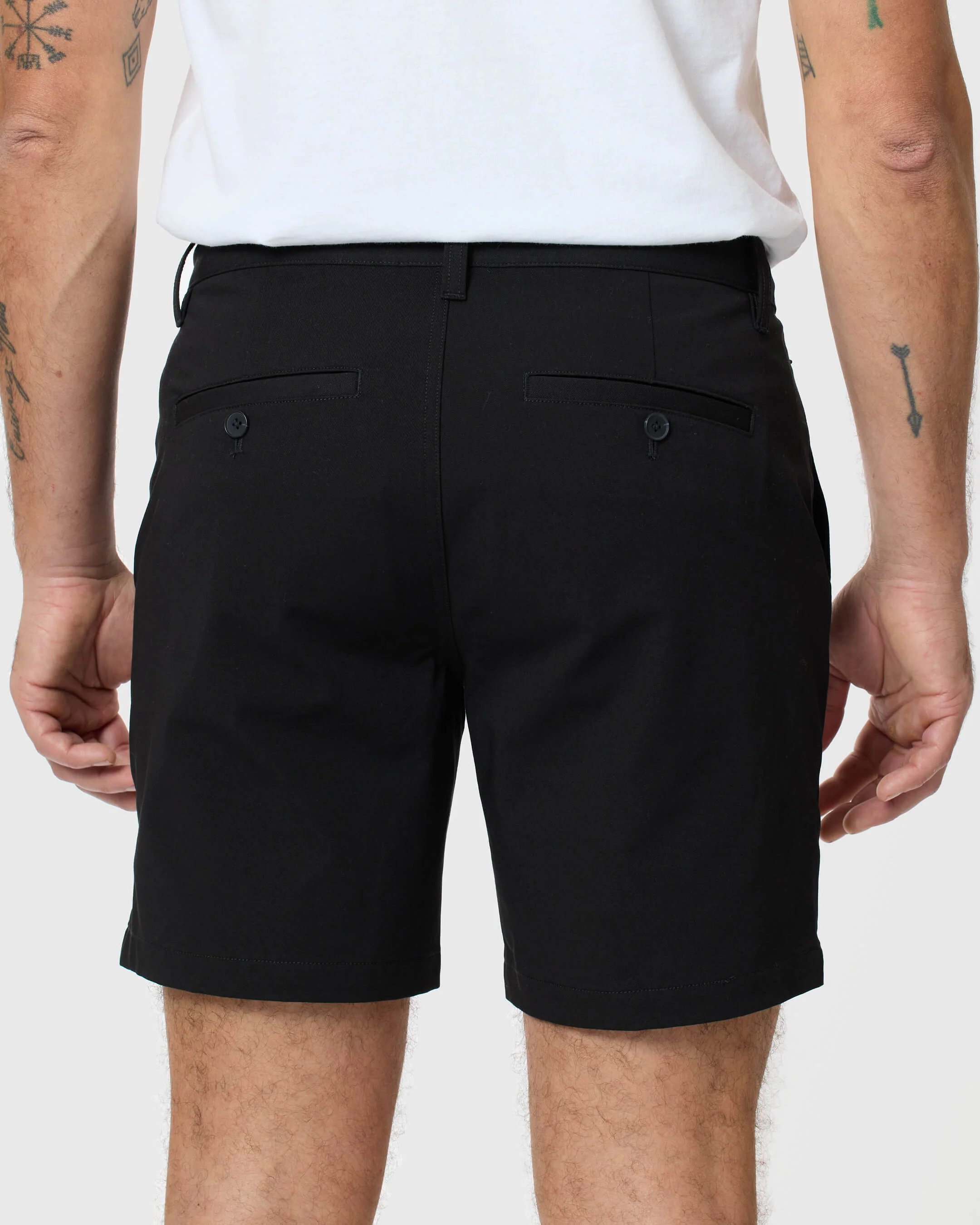 7" Black Classic Twill Shorts - Image 7
