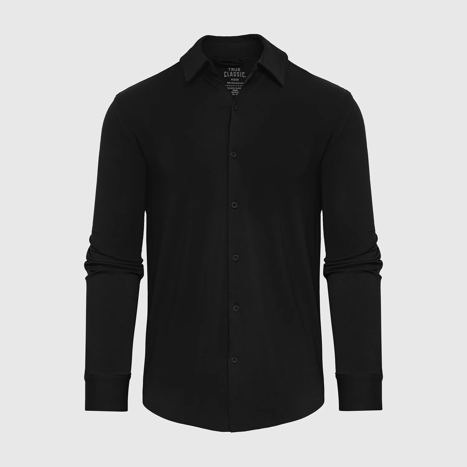 Black Long Sleeve Knit Shirt - Image 2