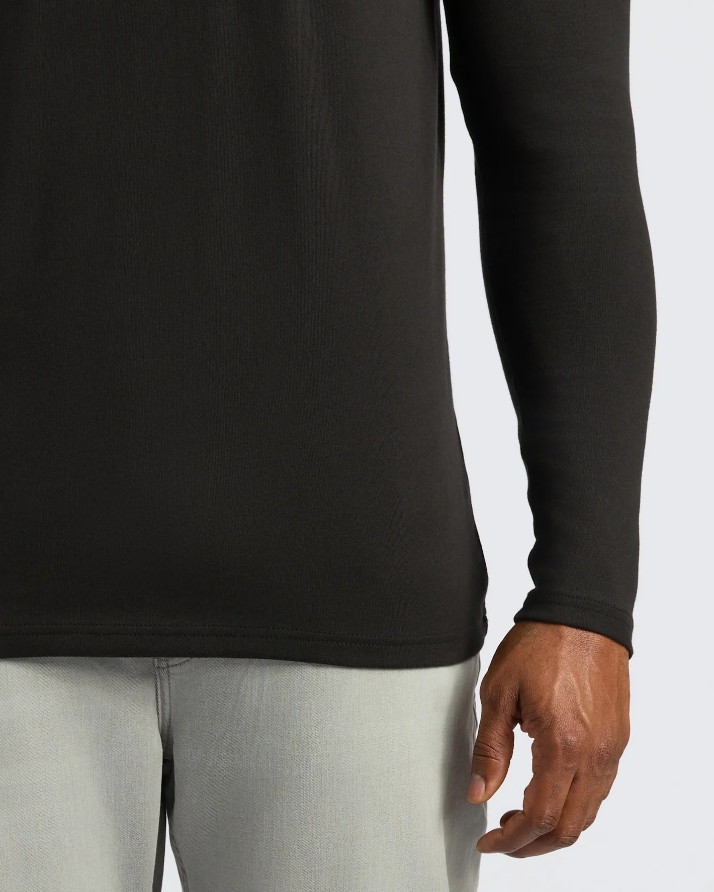 Black Tall Heavyweight Long Sleeve Pocket Crew - Image 7