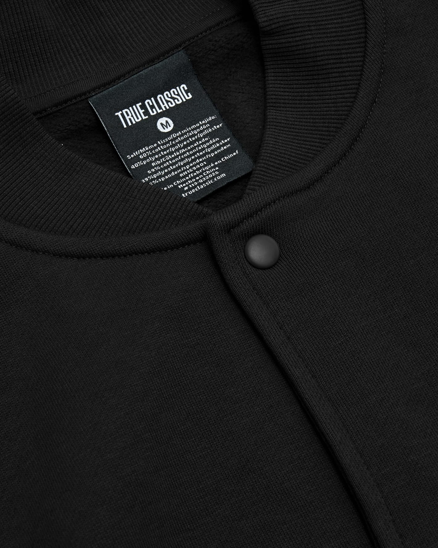 Black Fleece Bomber Jacket - Image 8
