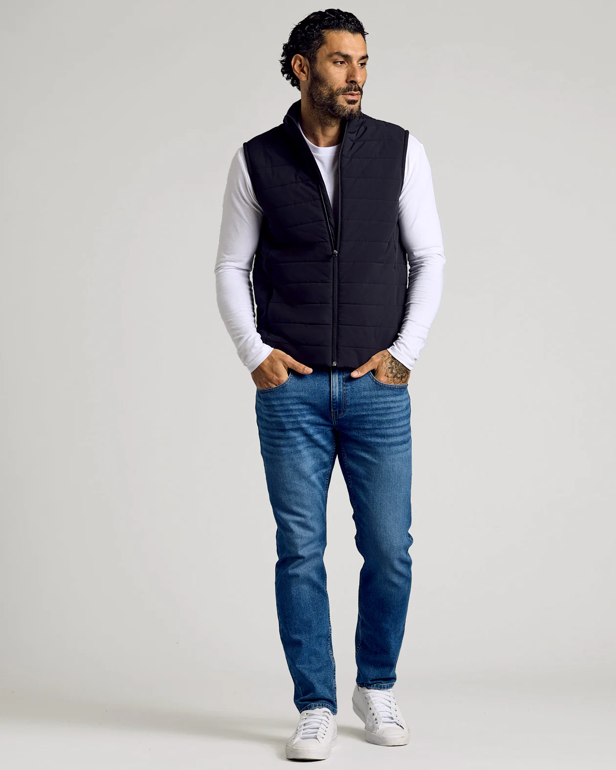 Black Puffer Vest - Image 3