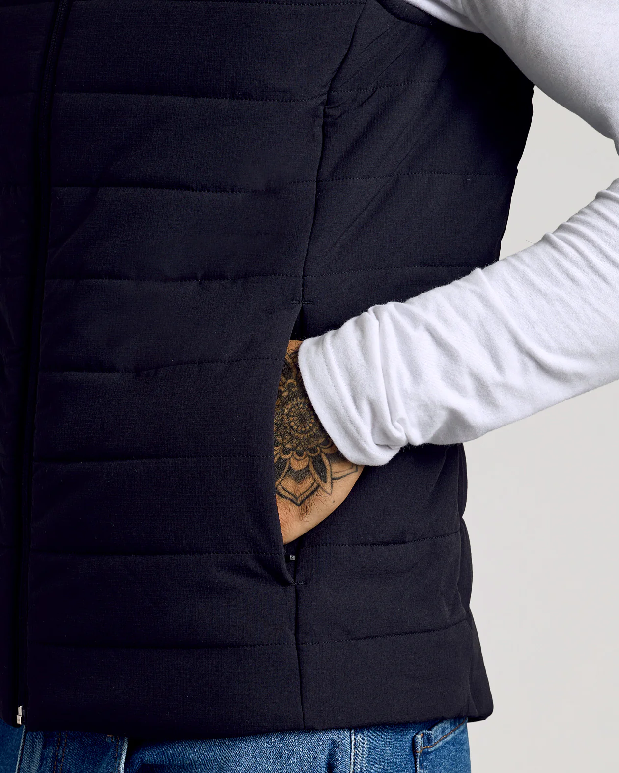 Black Puffer Vest - Image 5