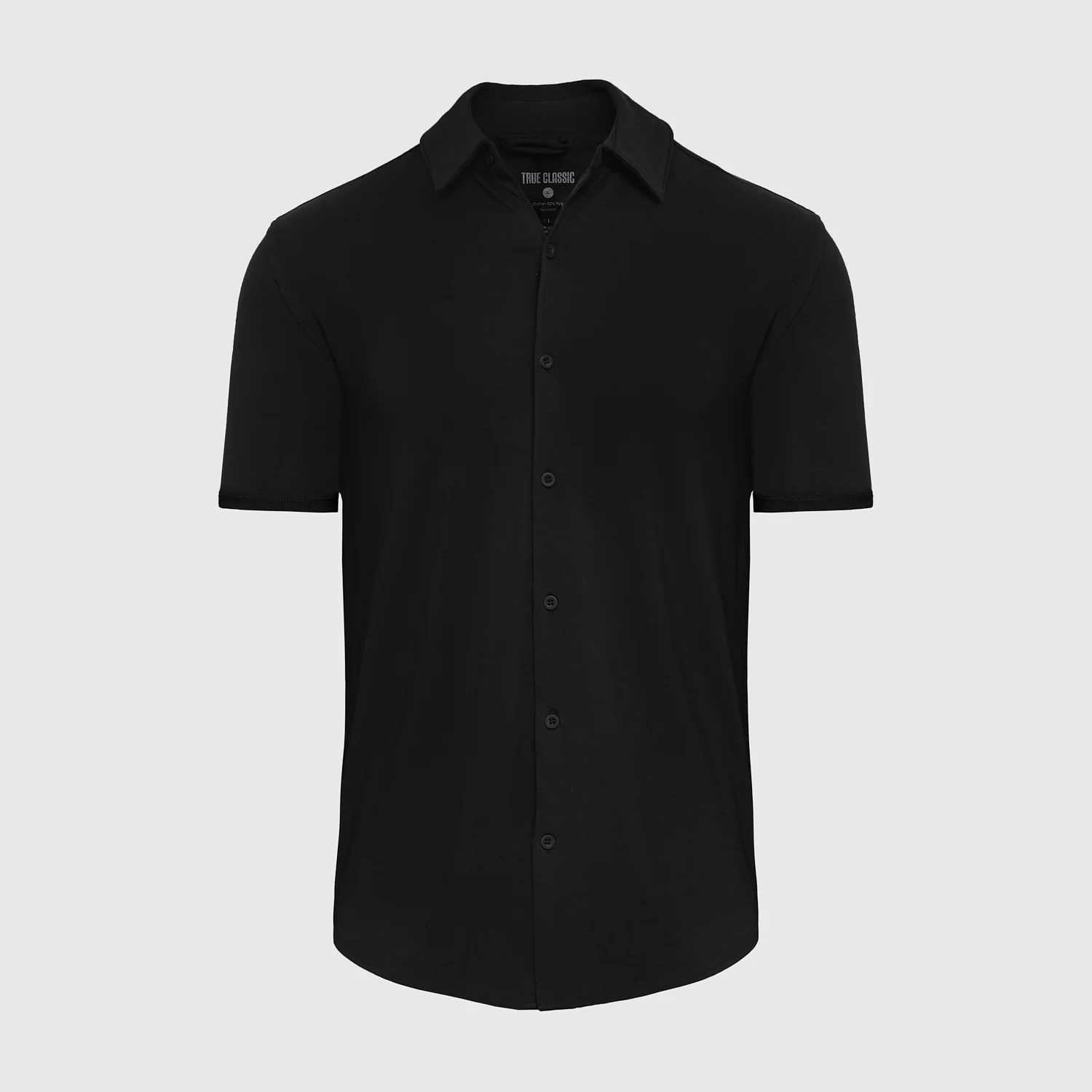 Black Short Sleeve Knit Shirt - Image 2