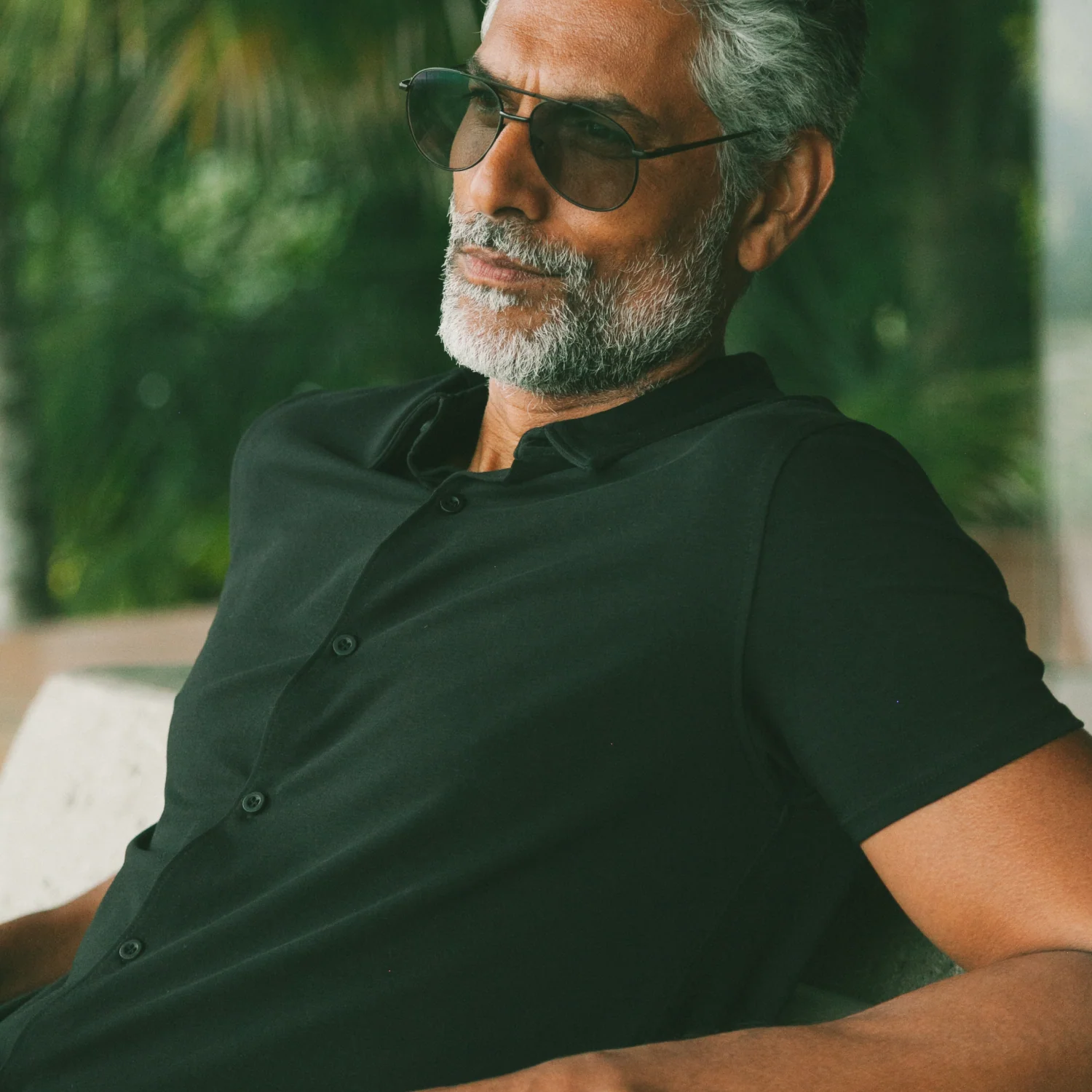Black Short Sleeve Knit Shirt - Image 5