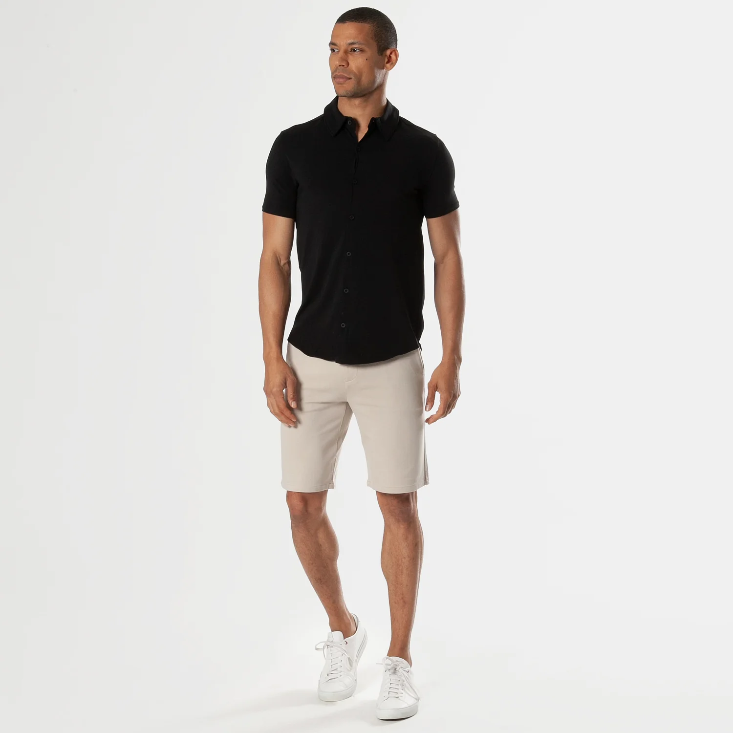 Black Short Sleeve Knit Shirt - Image 7
