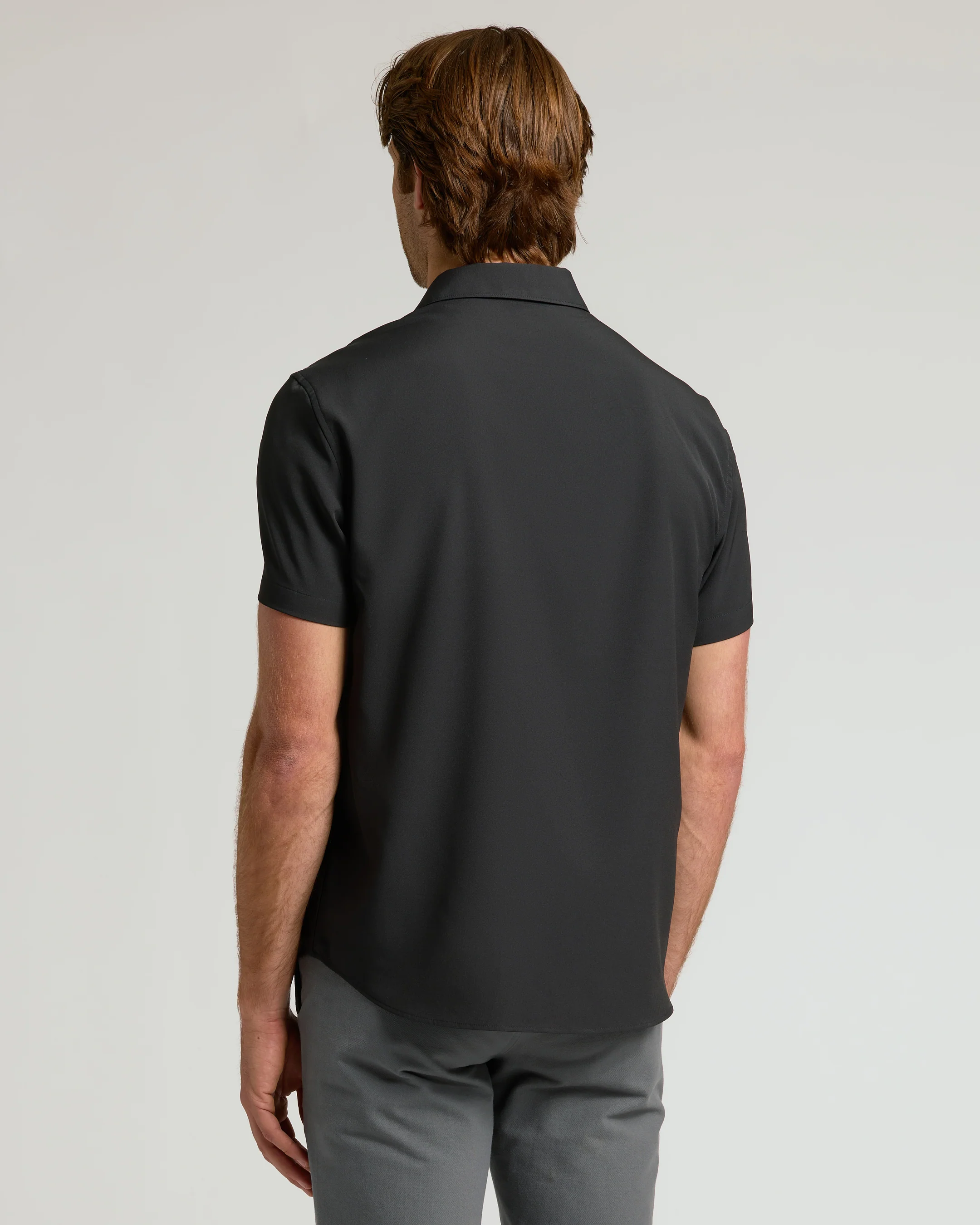 Black Performance Dress Shirt - Image 3