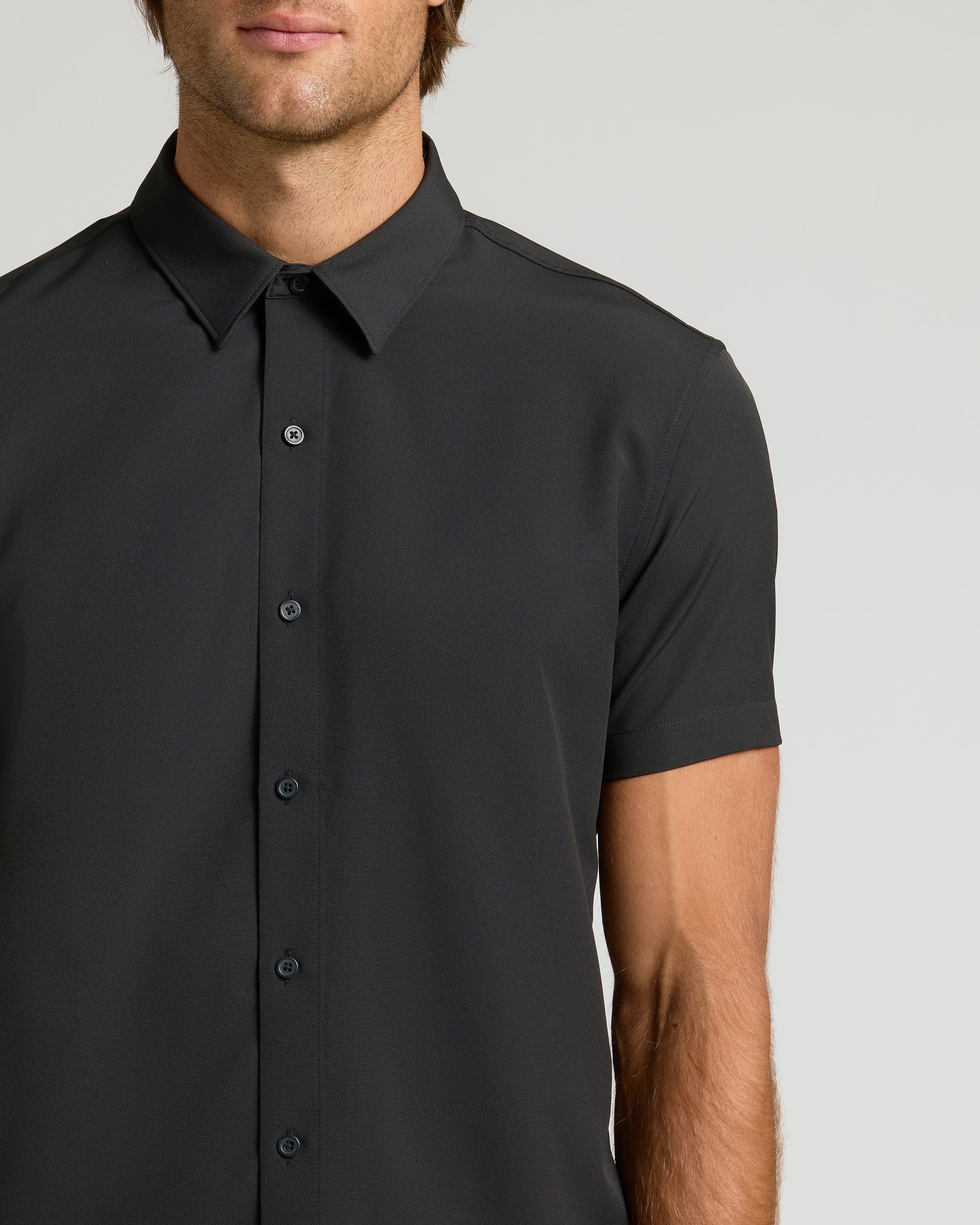 Black Performance Dress Shirt - Image 4
