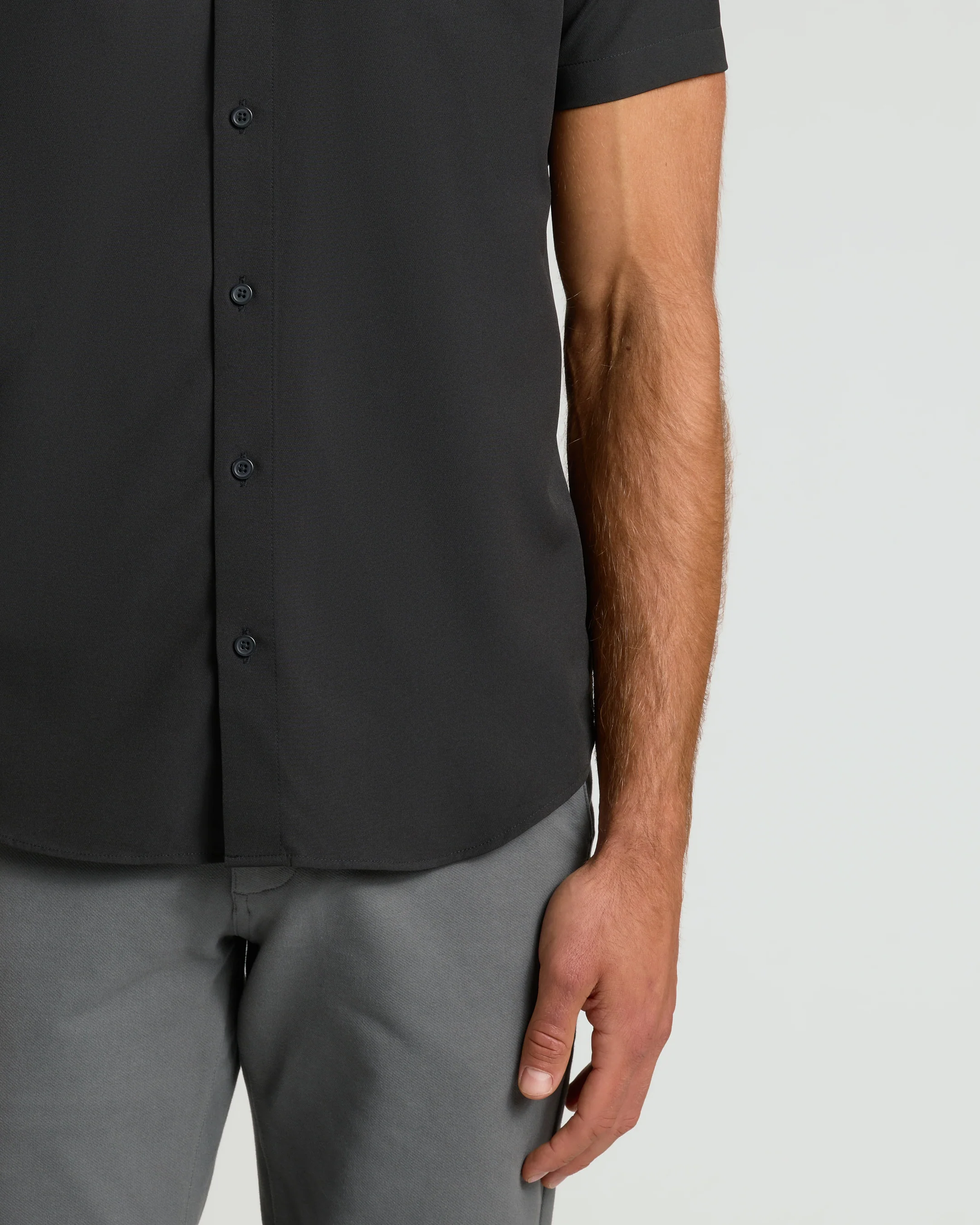 Black Performance Dress Shirt - Image 5