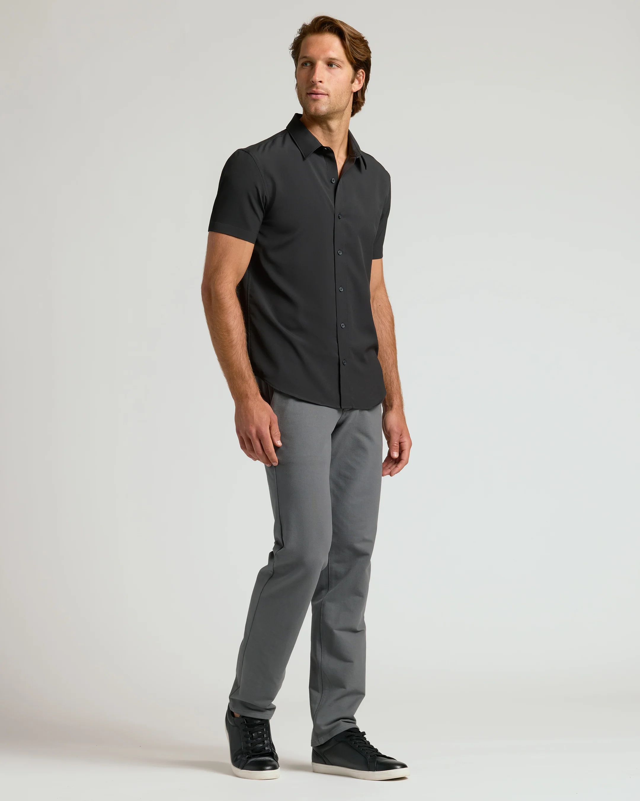 Black Performance Dress Shirt - Image 6