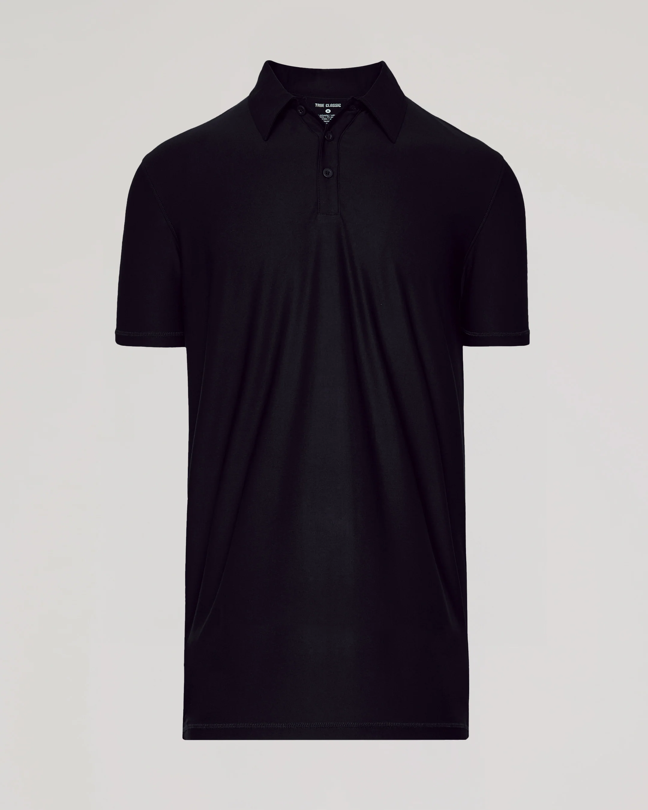 Black Short Sleeve Tall Active Polo - Image 2