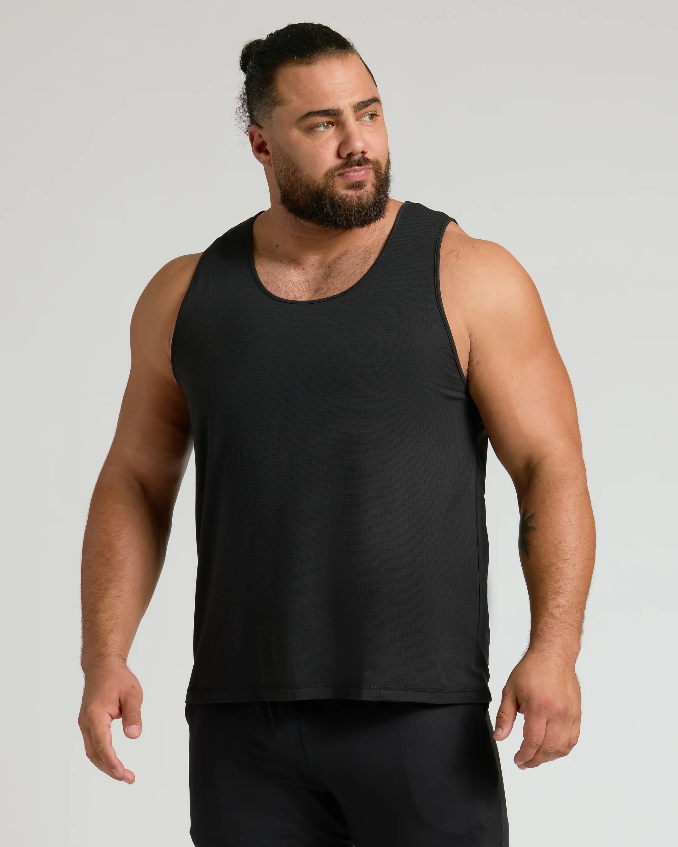 Black Sleeveless Active Mesh Tank 3-Pack - Image 2