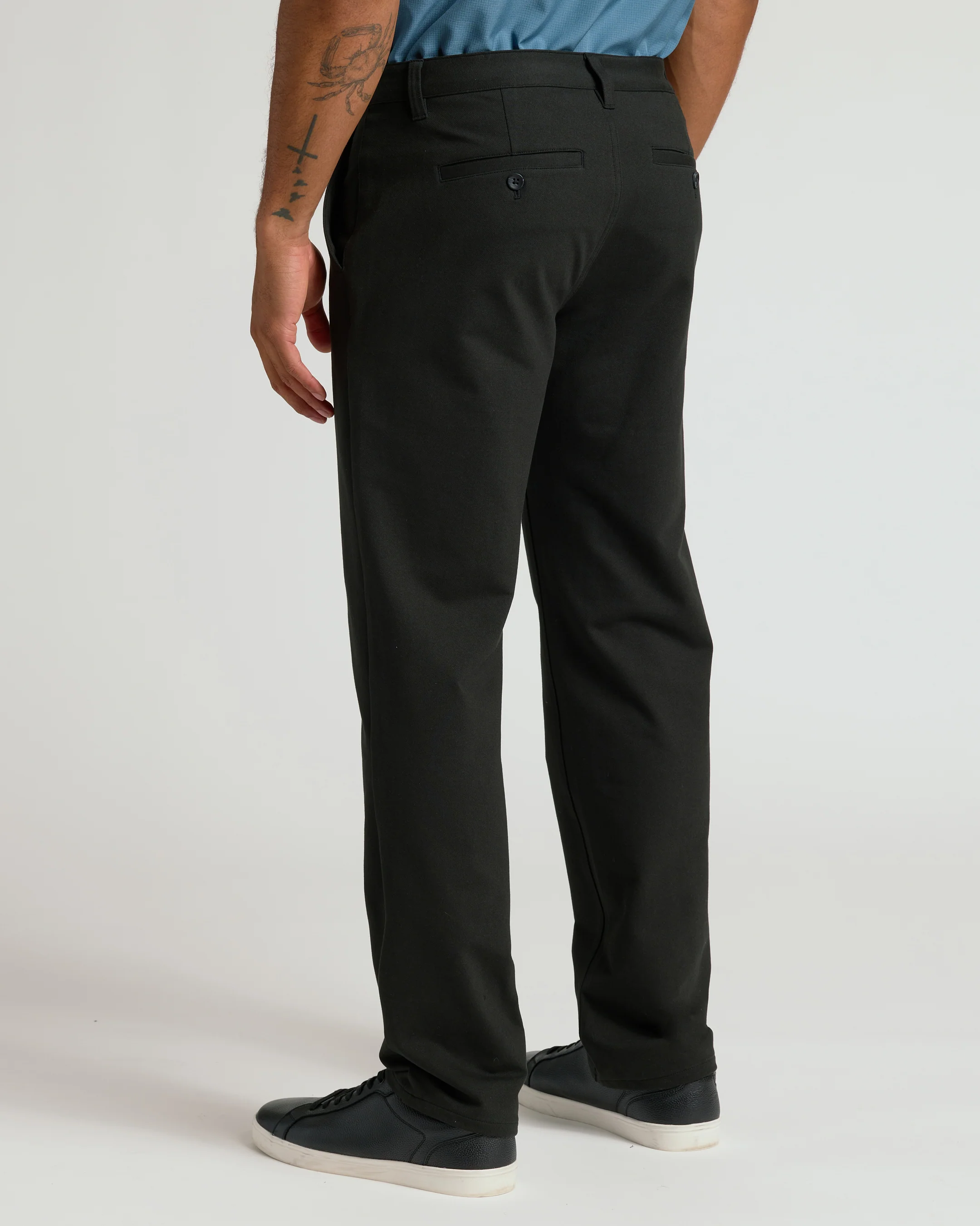 Black Straight Chino Pants 2.0 - Image 3