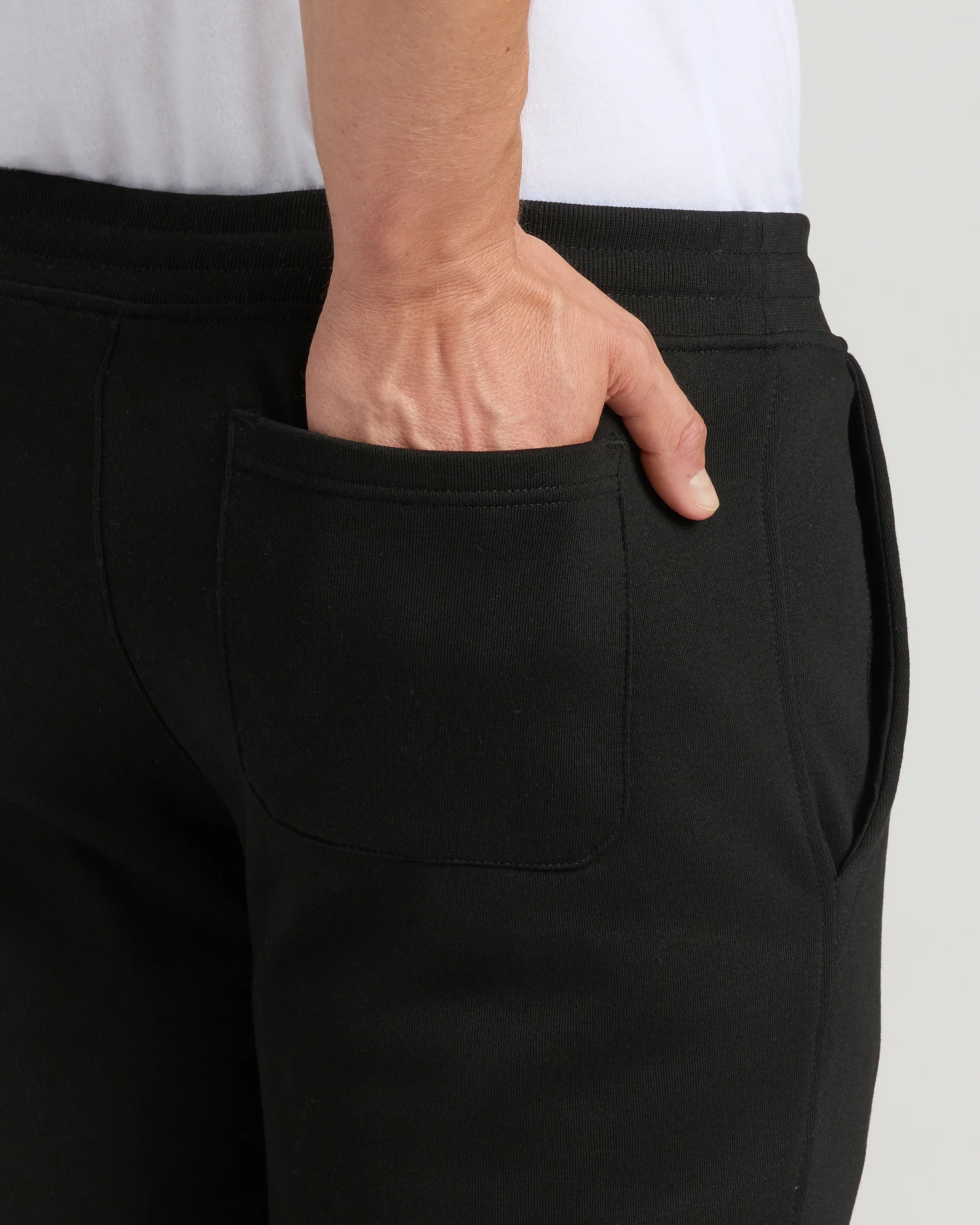 Black Tall Fleece French Terry Joggers - Image 6