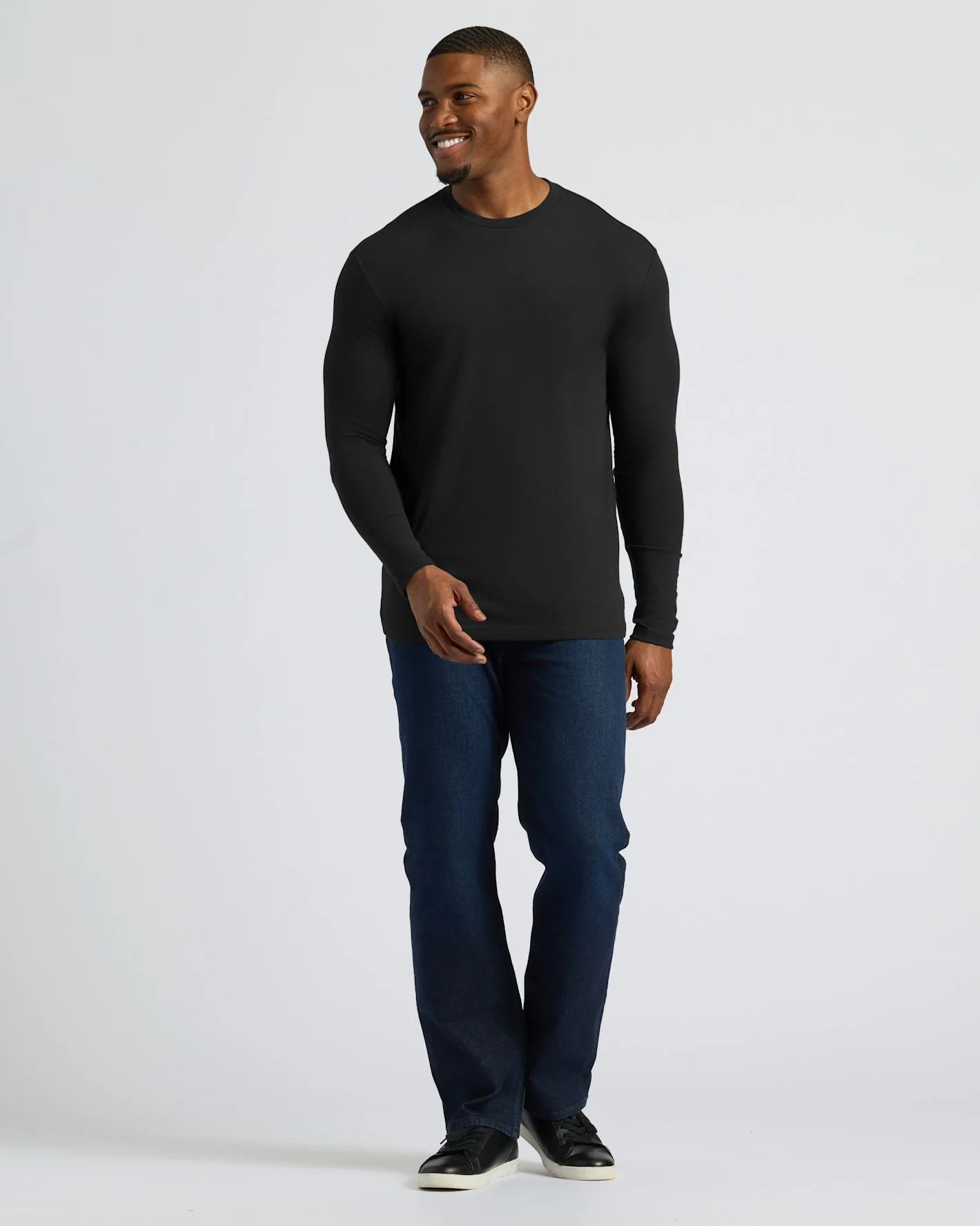 Black Tall Long Sleeve T-Shirt - Image 3