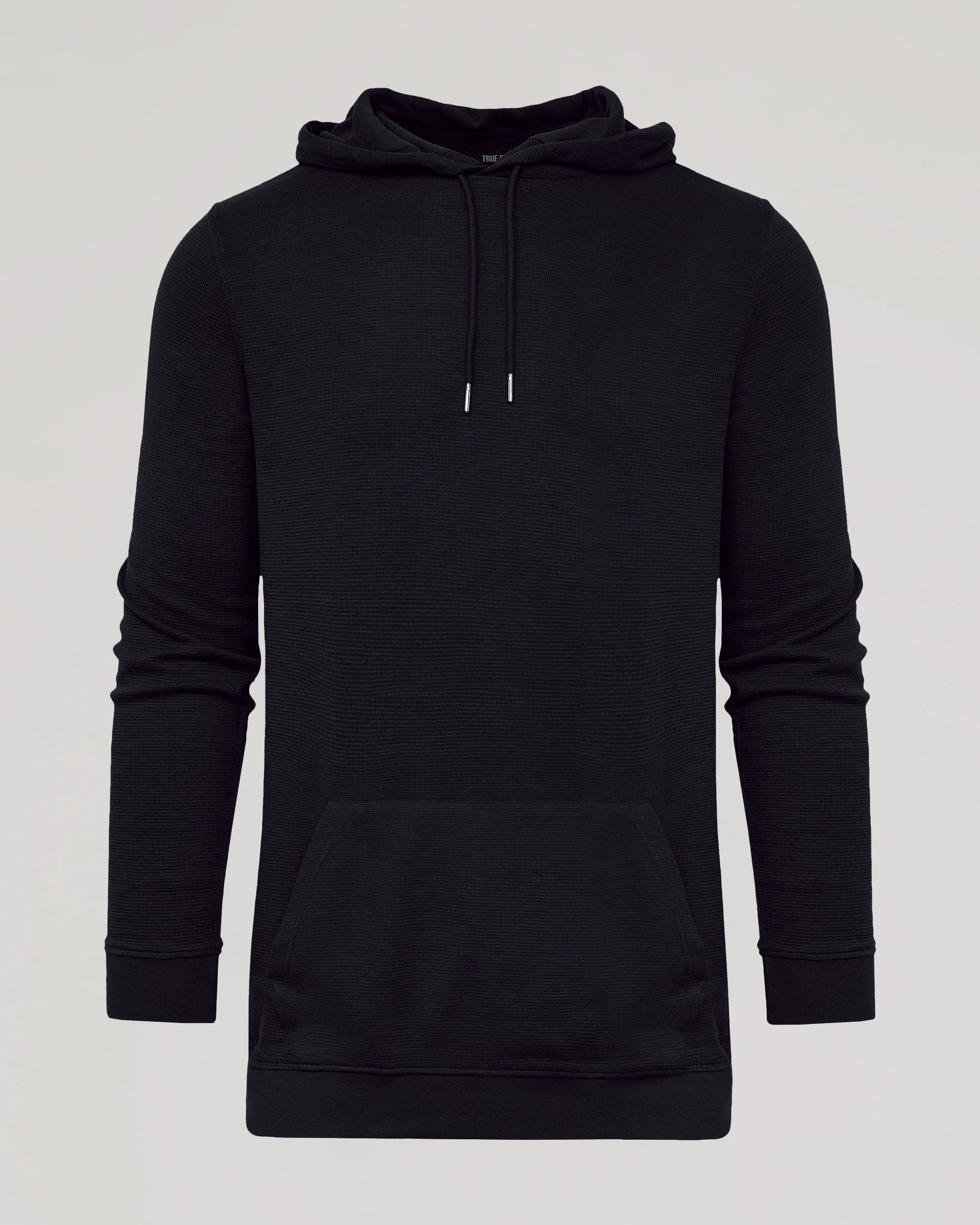 Black Tall Waffle Hoodie - Image 2