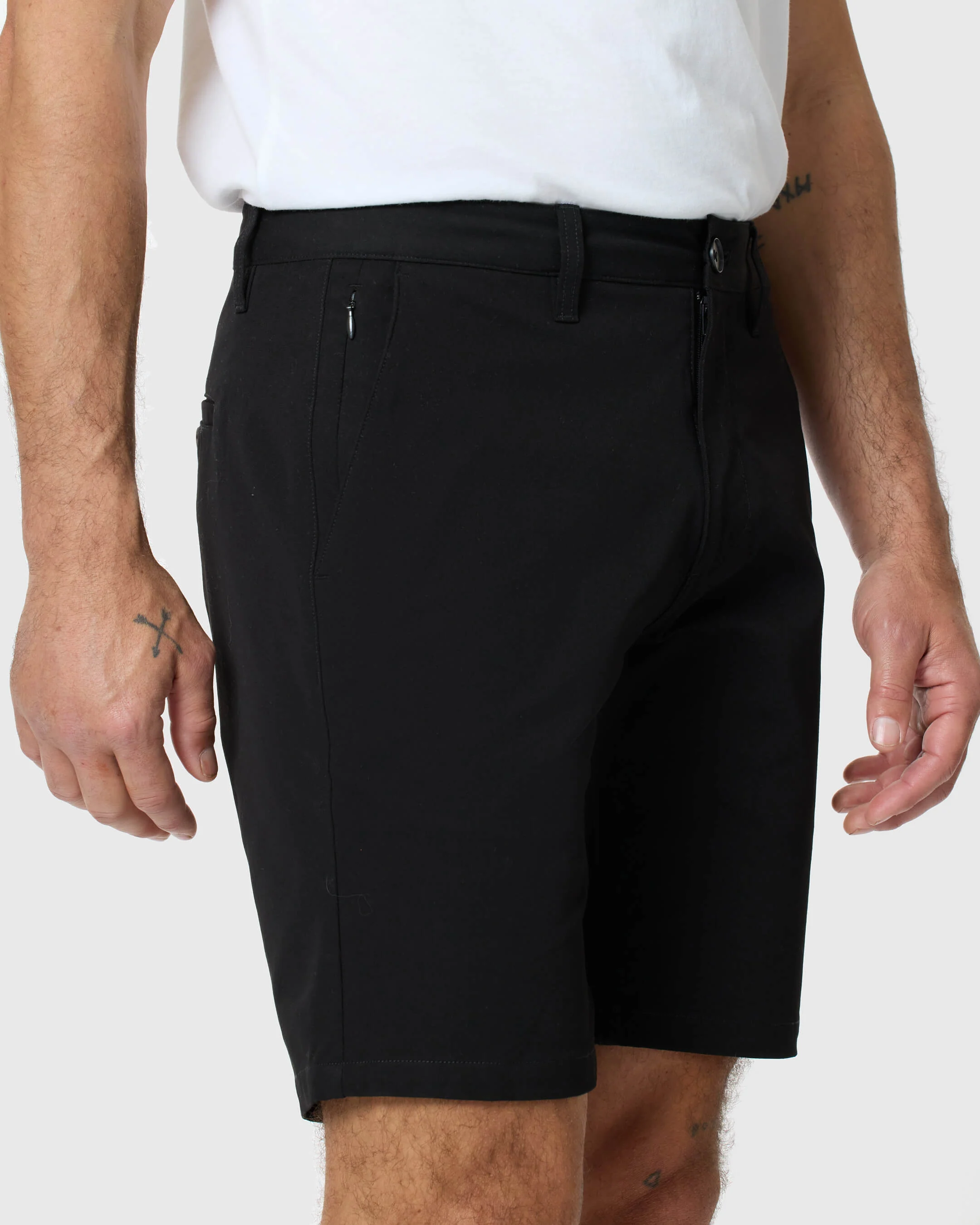 9" Black Classic Twill Shorts - Image 6