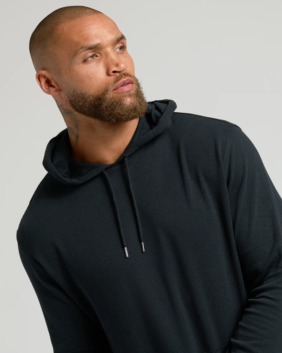Black Waffle Hoodie - Image 5