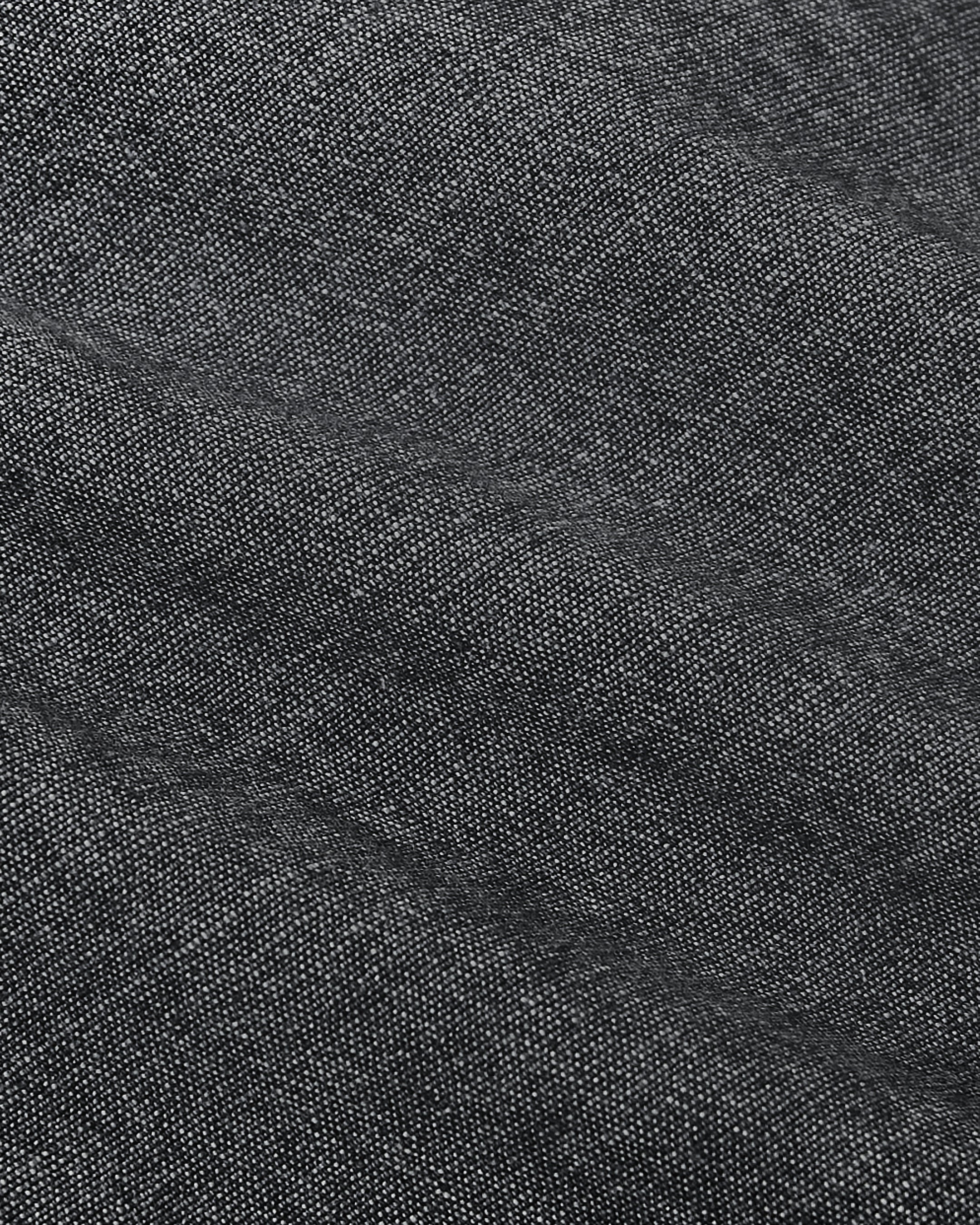Black Wash Short Sleeve Stretch Chambray Shirt - Image 8