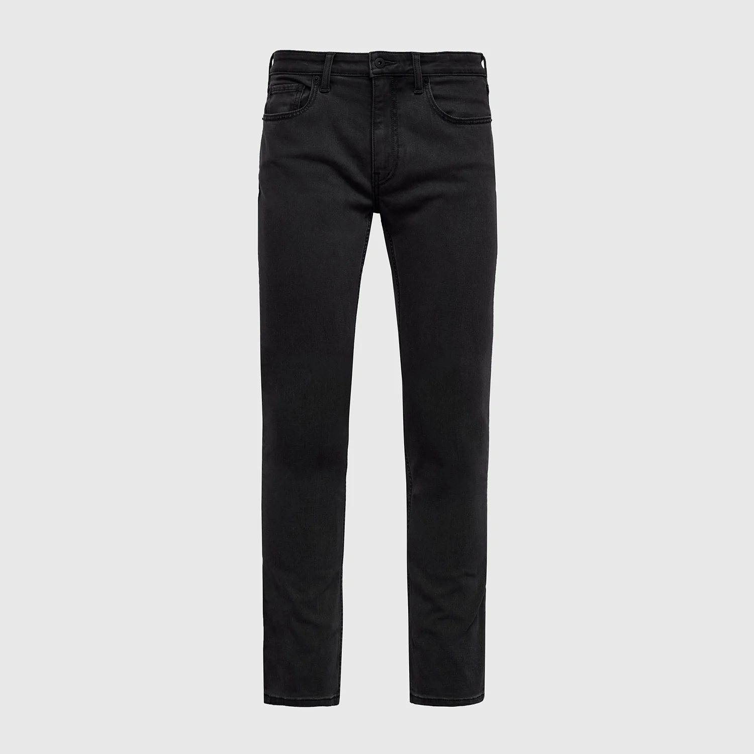 Black Wash Straight Comfort Stretch Jeans - Image 2