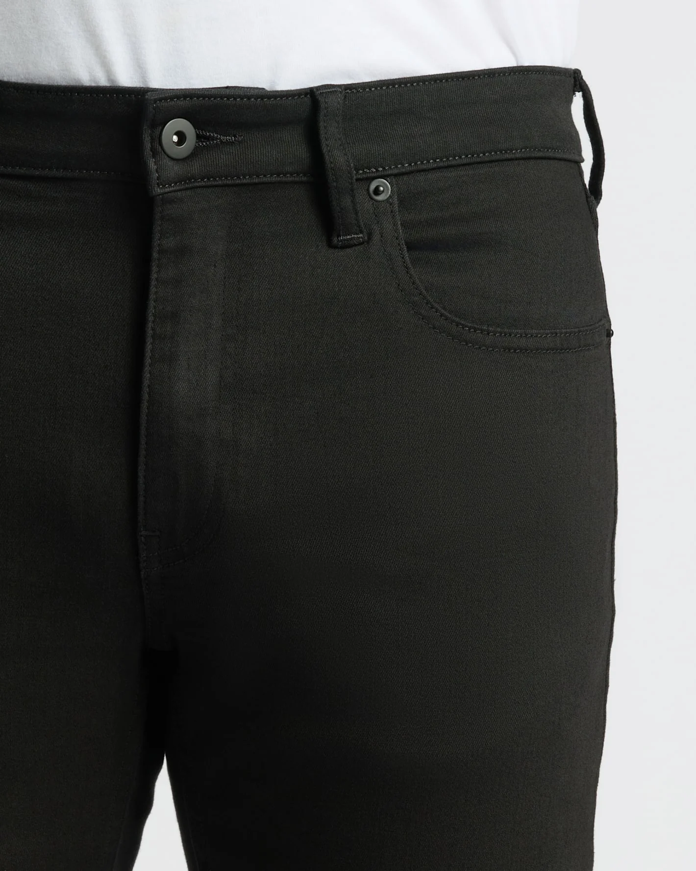 Black Wash Straight Comfort Stretch Jeans - Image 6