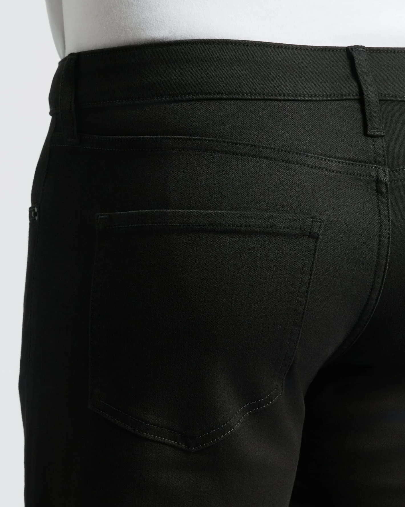 Black Wash Straight Comfort Stretch Jeans - Image 7