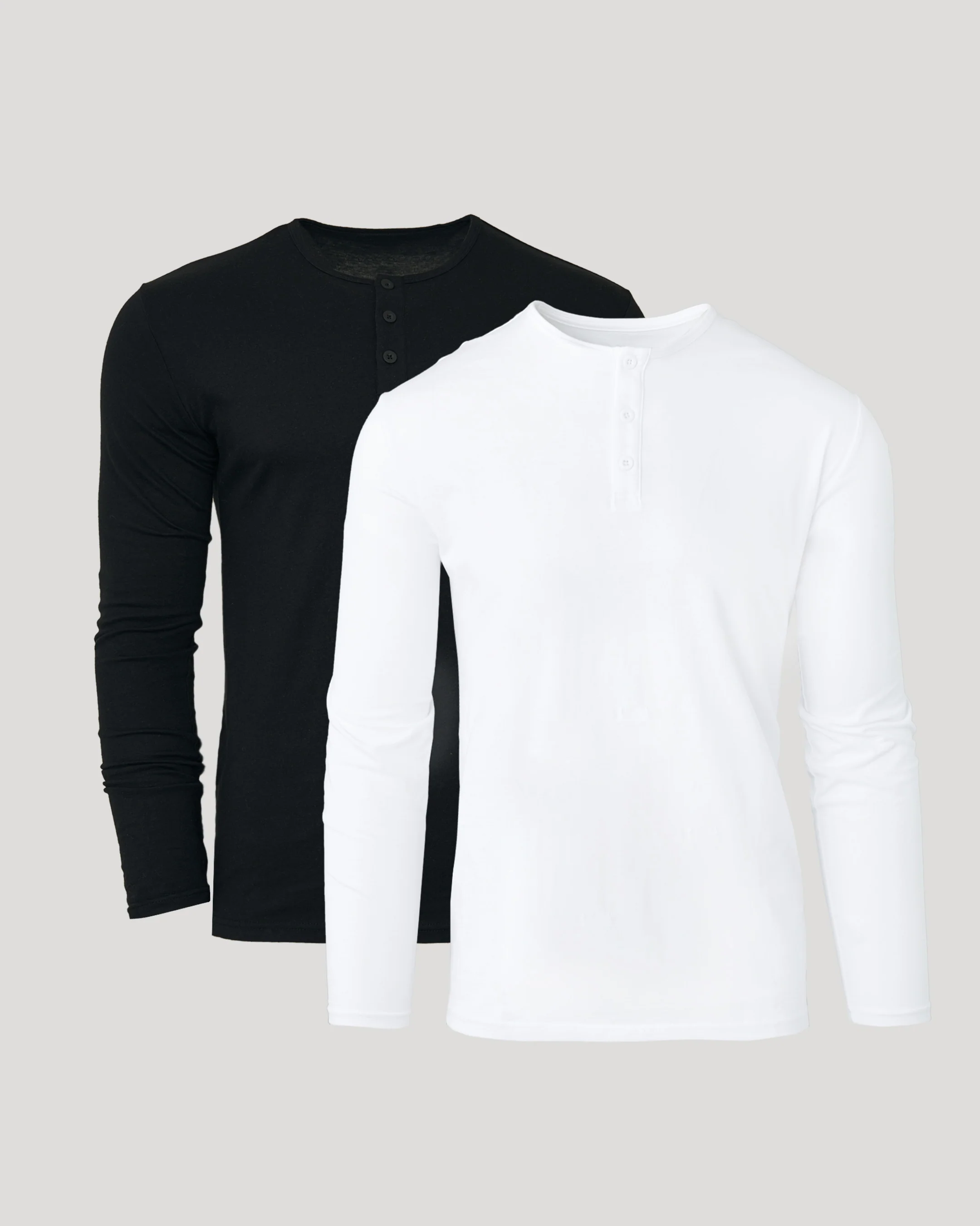 Black & White Classic Henley 2-Pack