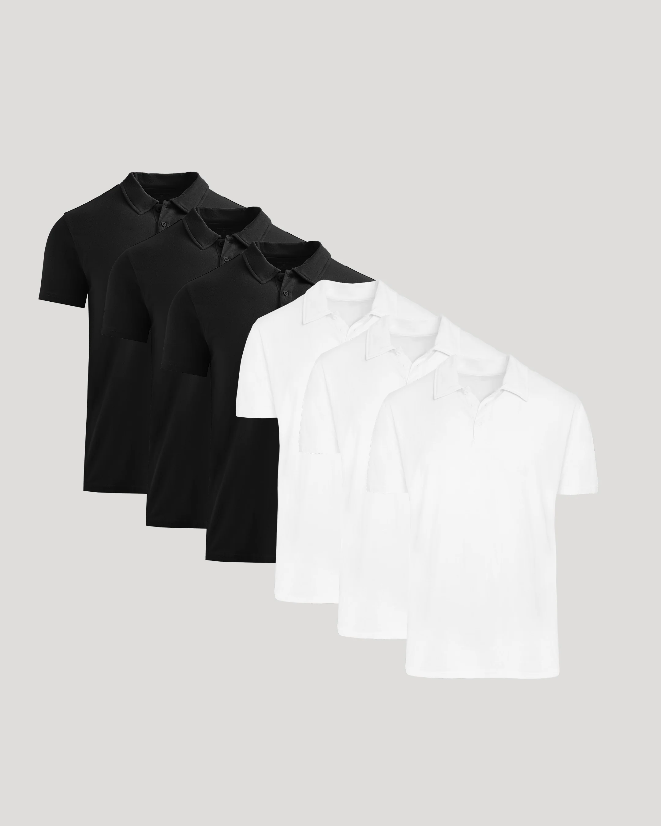 Black & White Classic Polo 6-Pack