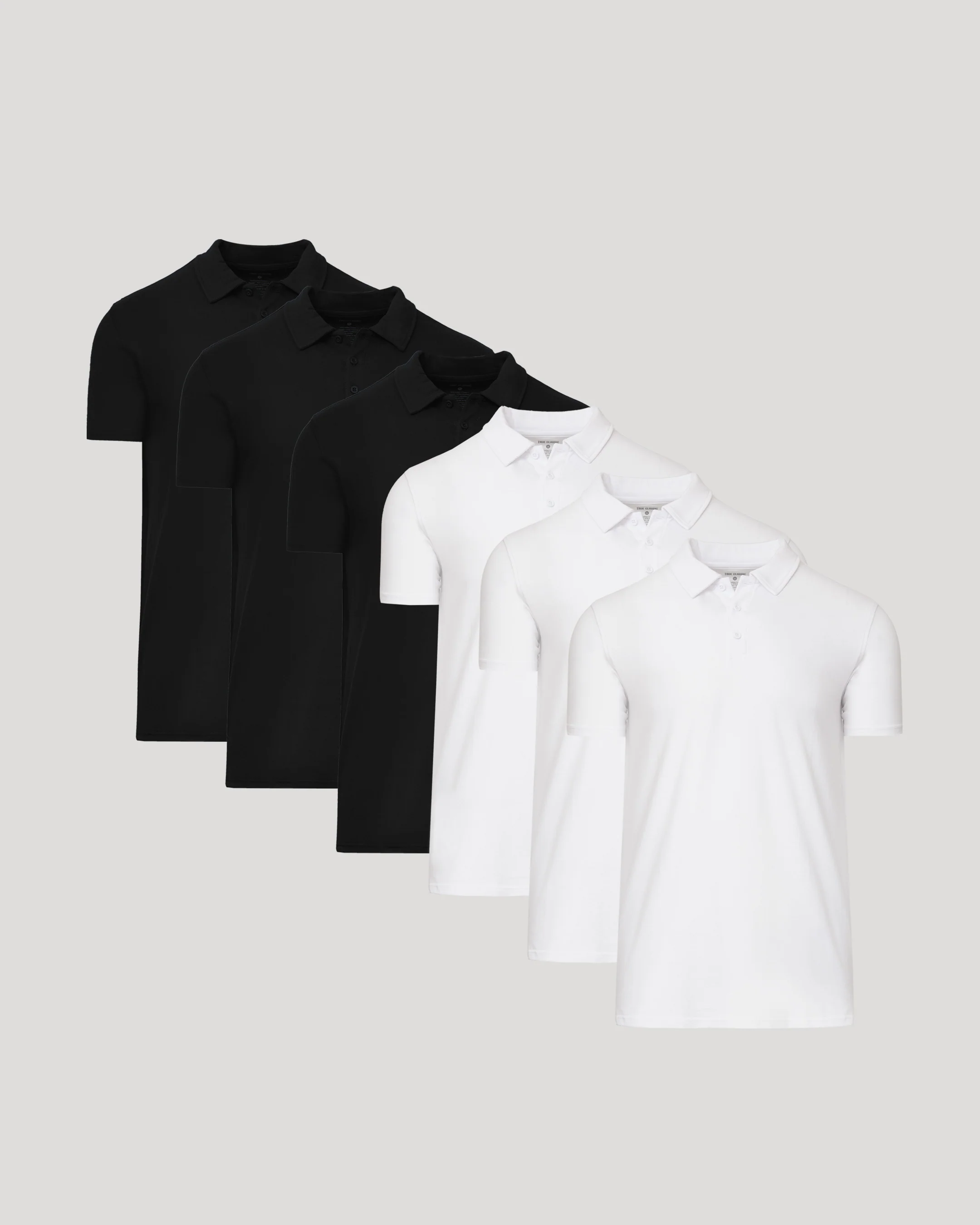 Black & White Tall Classic Polo 6-Pack