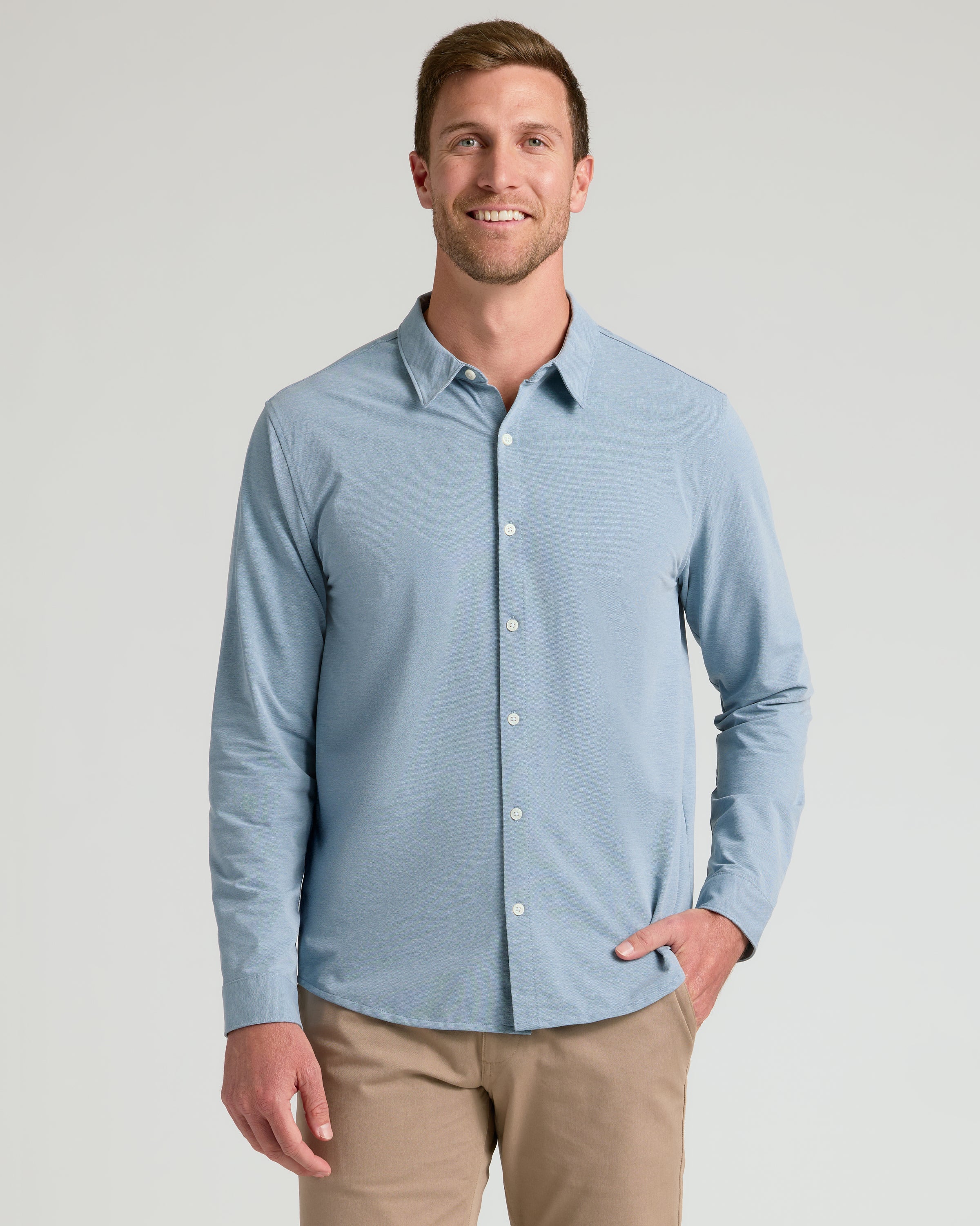 Blue Stretch Oxford 2.0
