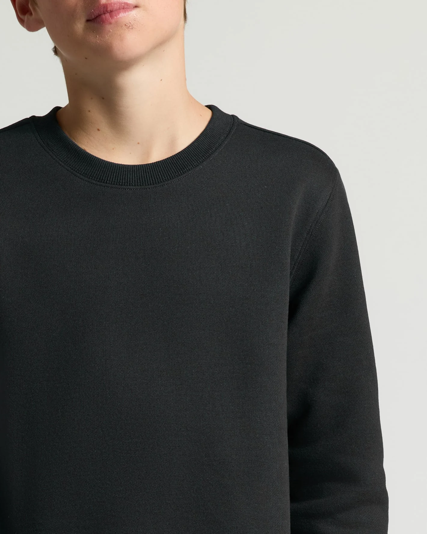 Boys' All Black Fleece Crew Neck 2-Pack - Image 5