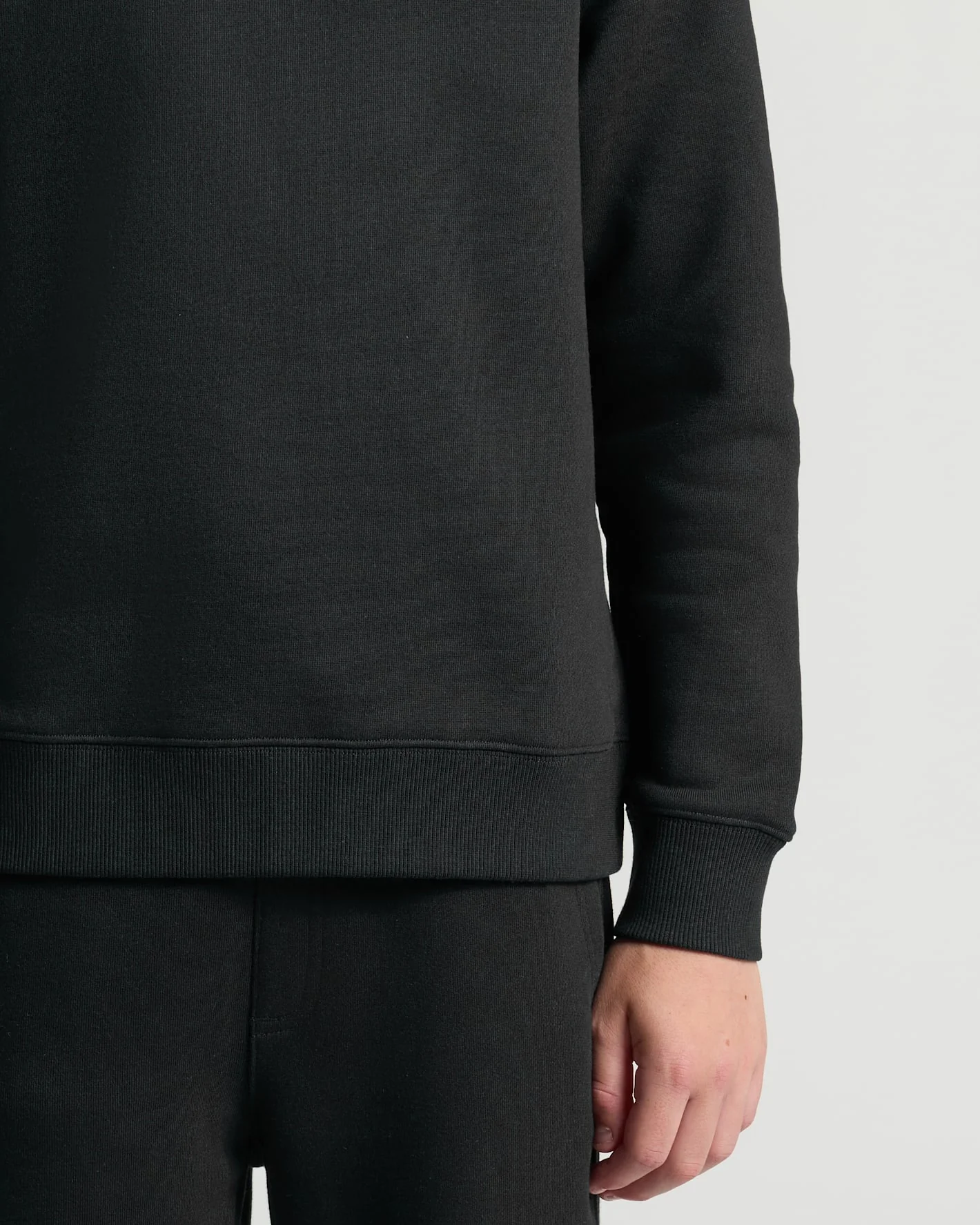 Boys' All Black Fleece Crew Neck 2-Pack - Image 6