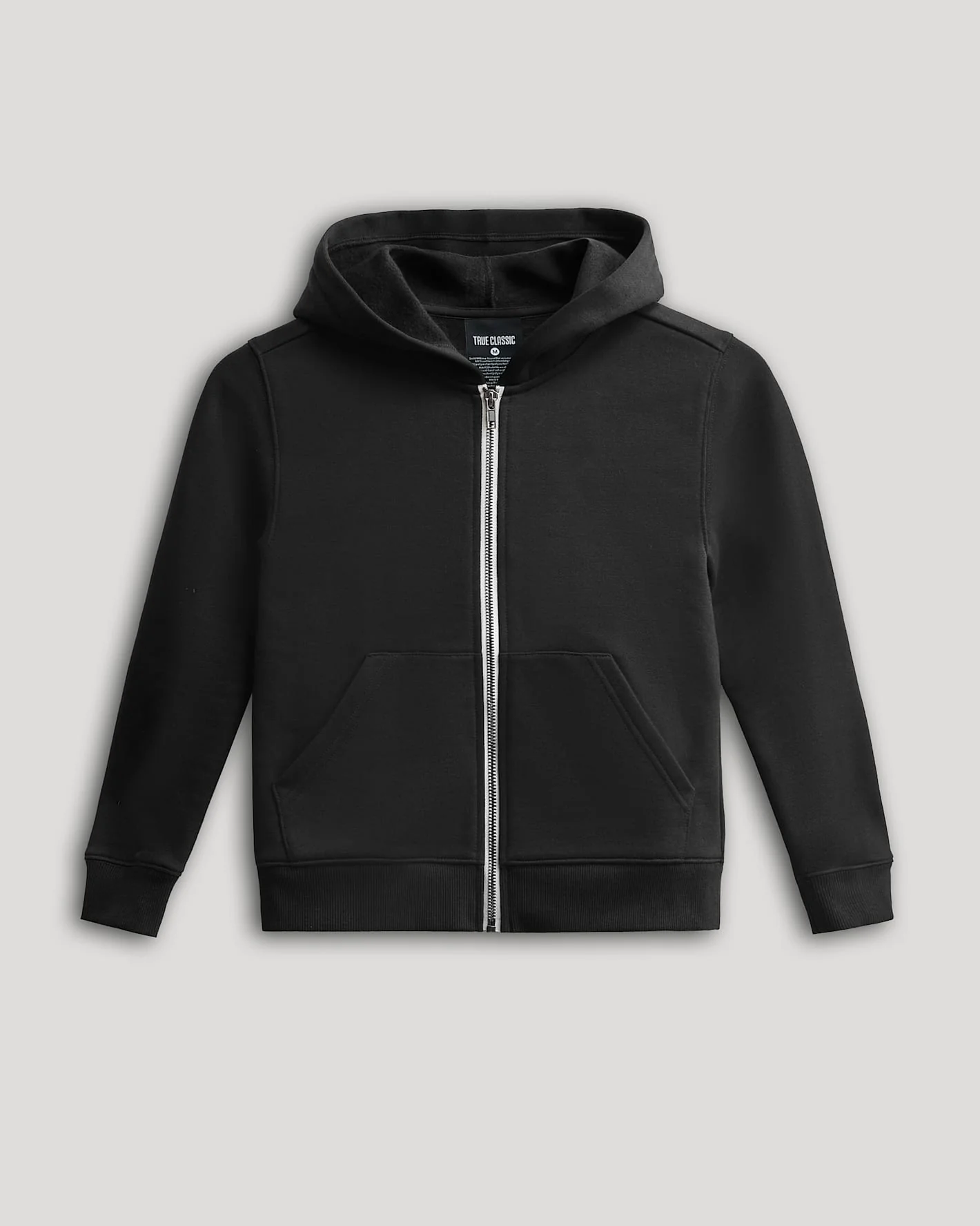 Boys' Black Fleece Full Zip Hoodie - Image 2