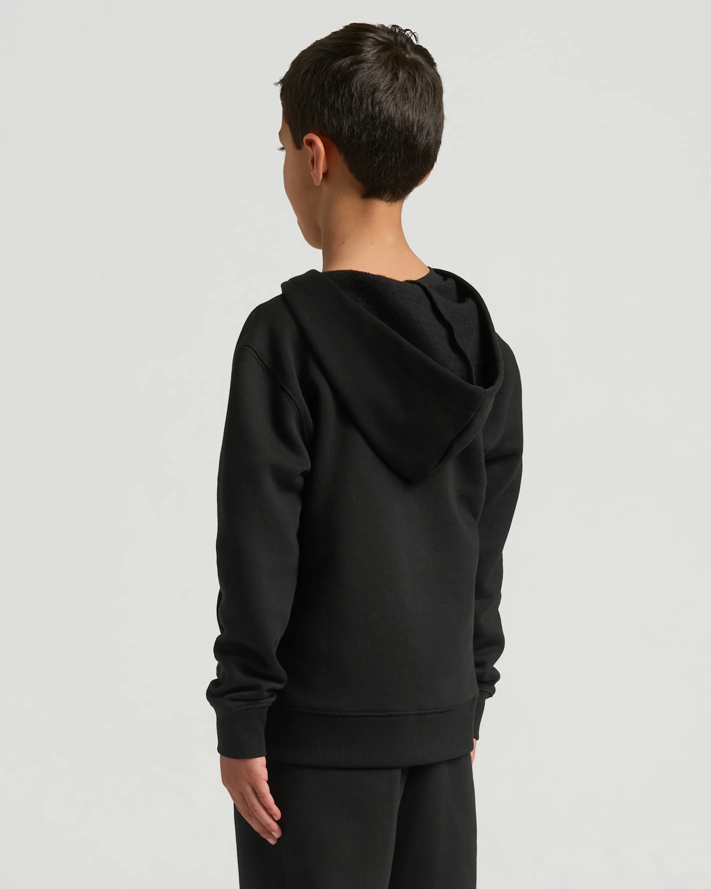 Boys' Black Fleece Full Zip Hoodie - Image 4