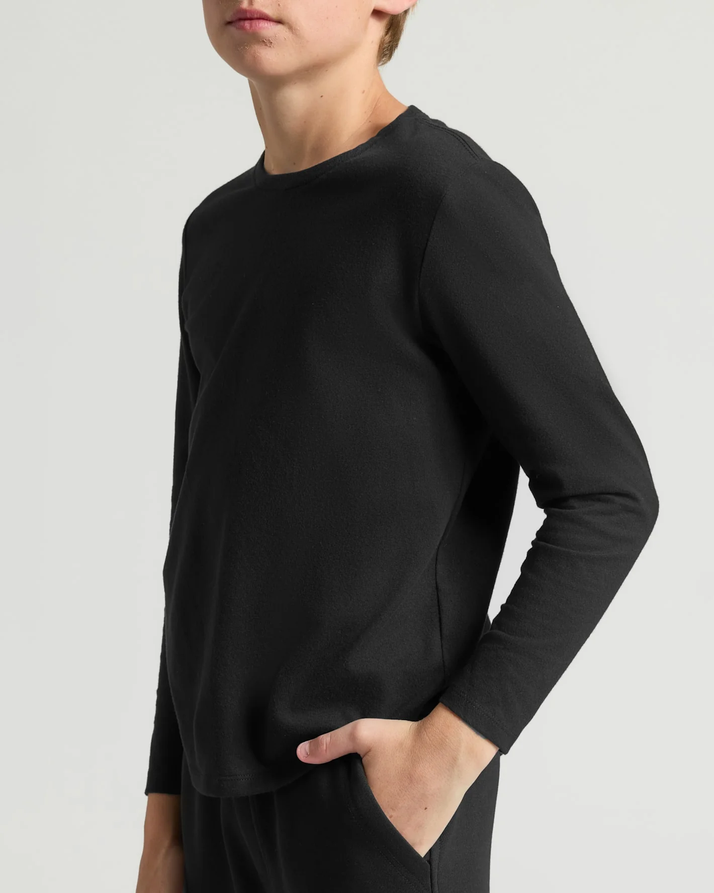 Boys' Classic Long Sleeve Curved Hem Crew Neck 6-Pack - Image 5