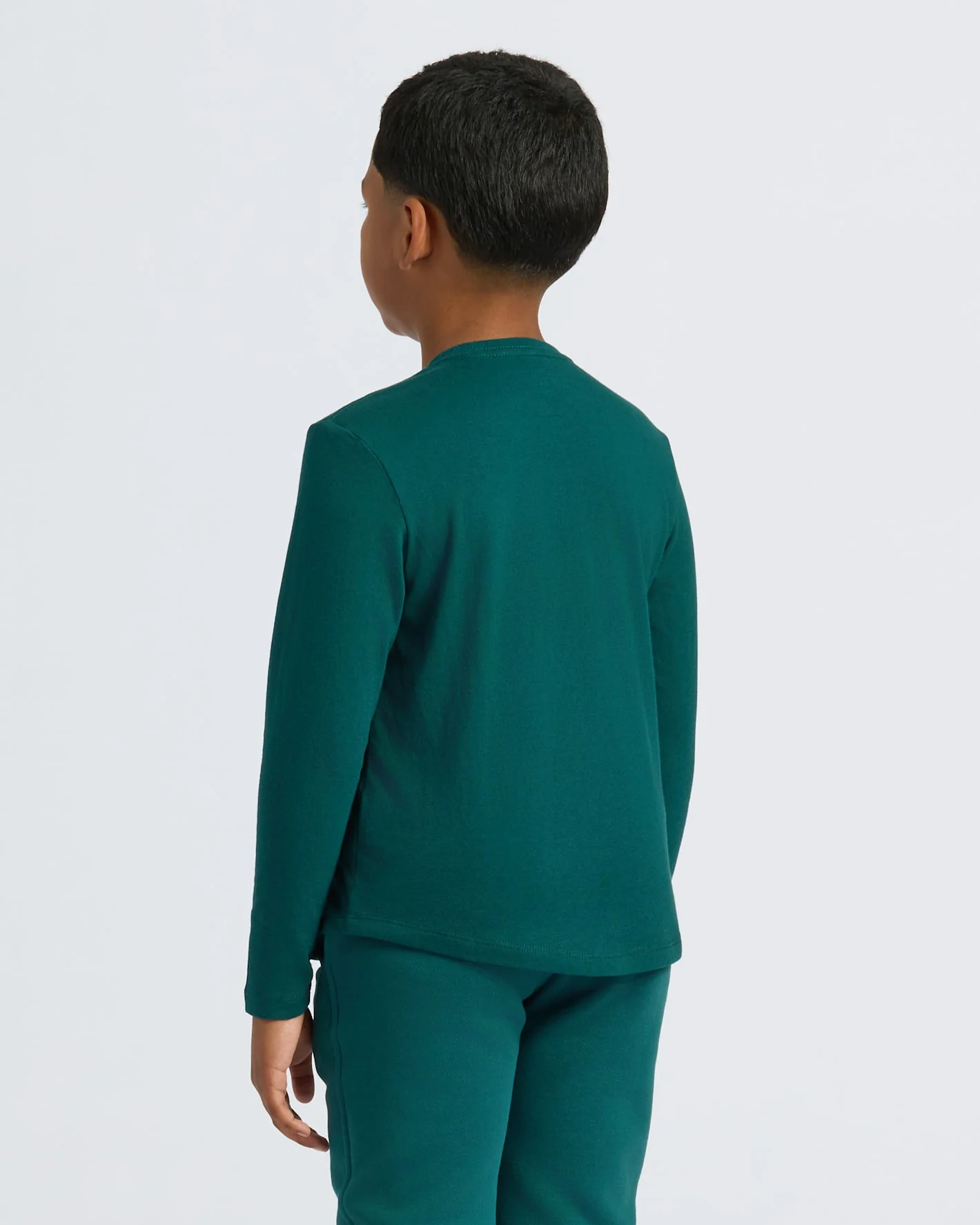 Boys' Classic Long Sleeve Curved Hem Crew Neck 6-Pack - Image 4