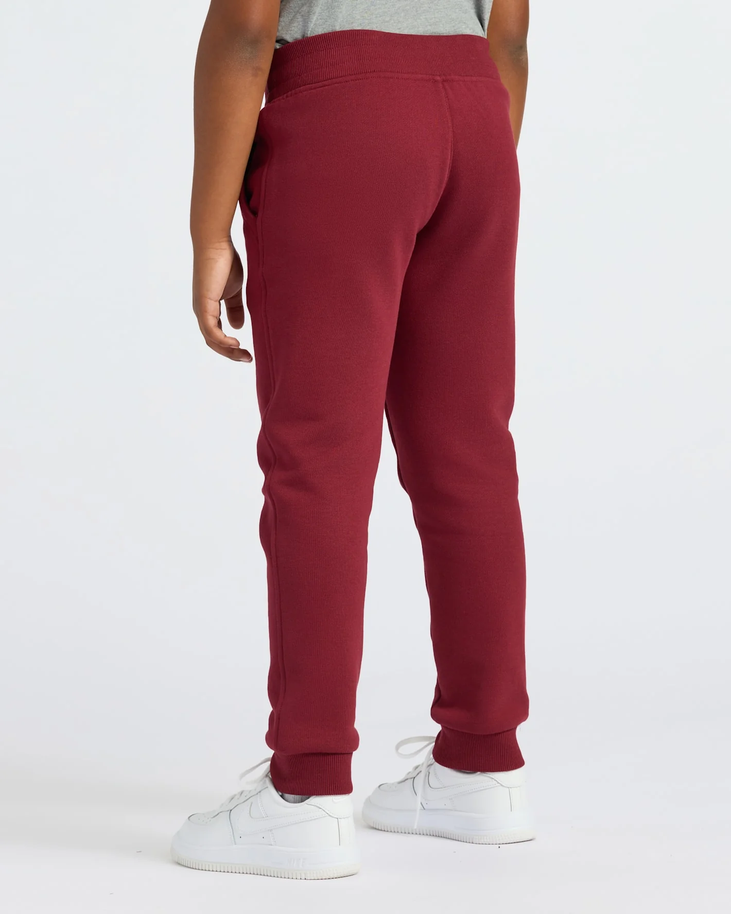 Boys' Dark Maroon Fleece Jogger - Image 4