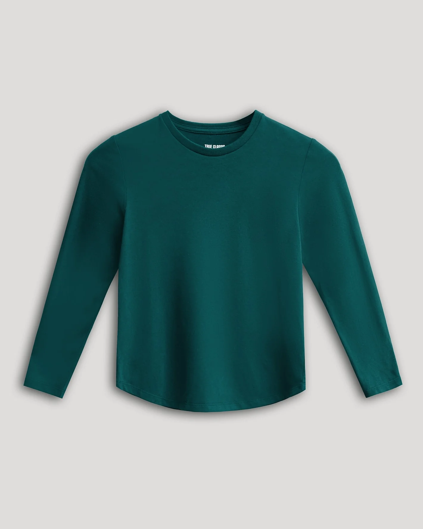 Boys' Deep Emerald Classic Long Sleeve Crew Neck - Image 2