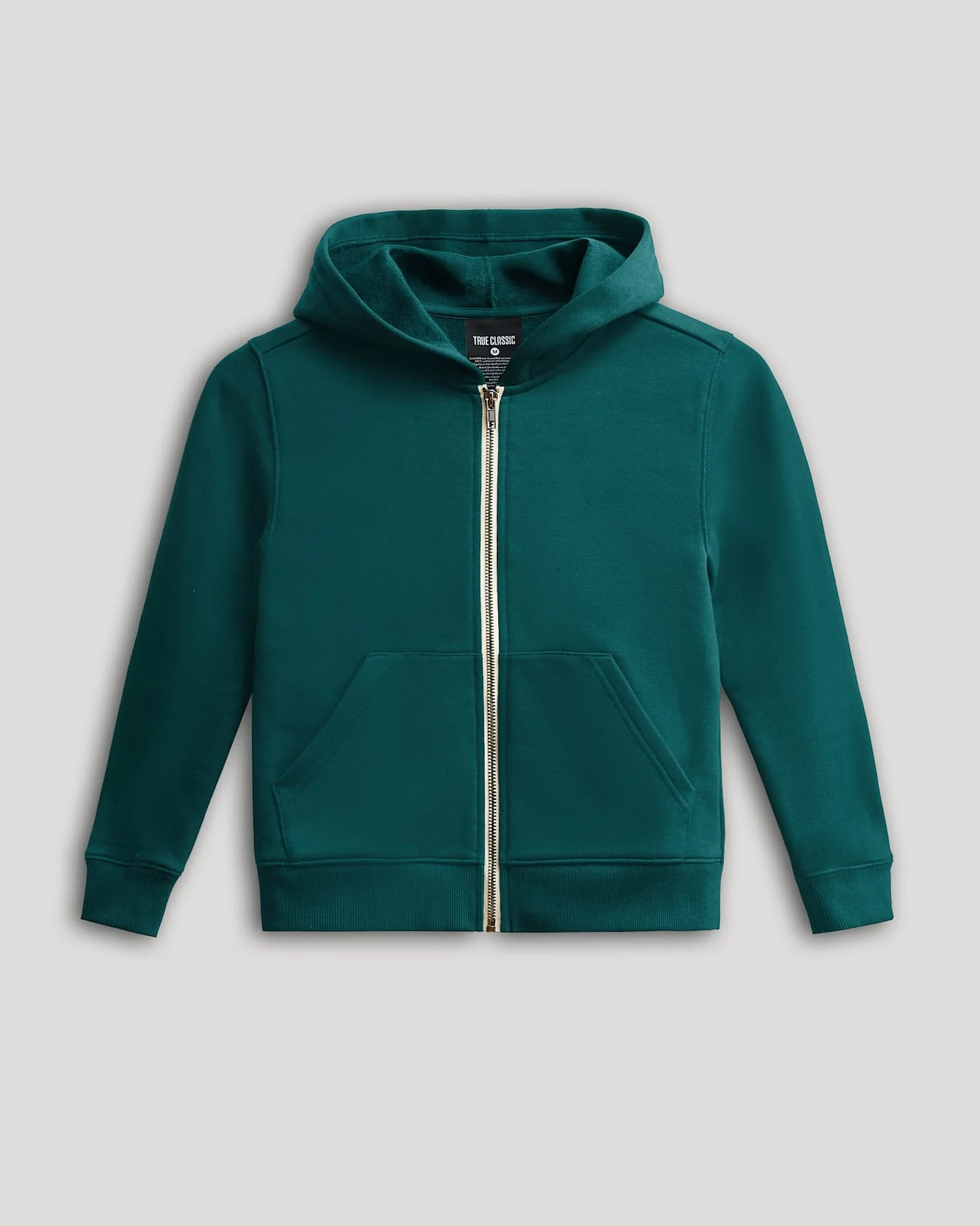 Boys' Deep Emerald Fleece Full Zip Hoodie - Image 2
