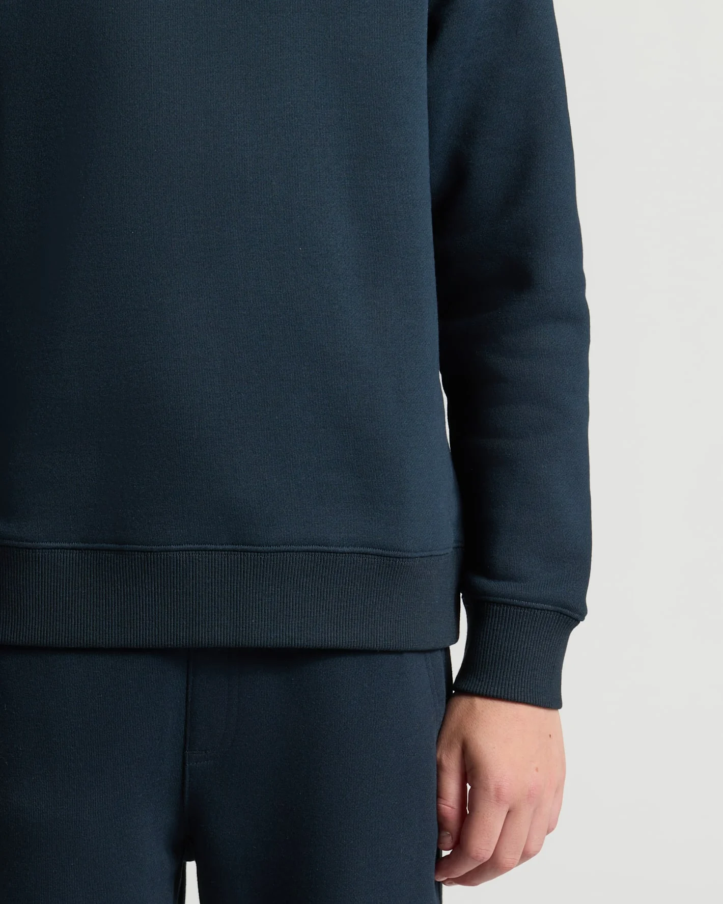 Boys' Navy Fleece Crew Neck - Image 6