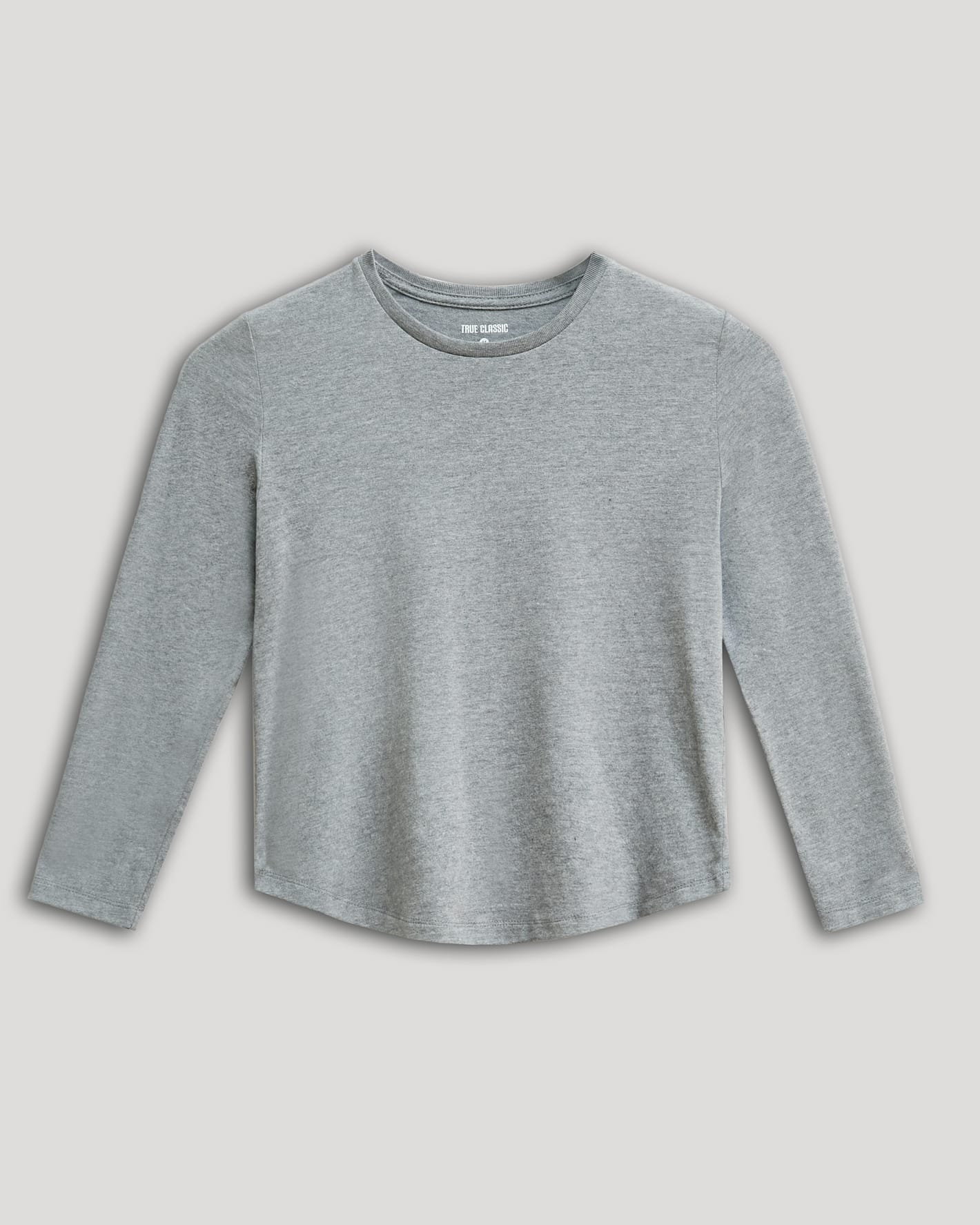 Boys' Heather Gray Classic Long Sleeve Crew Neck - Image 2