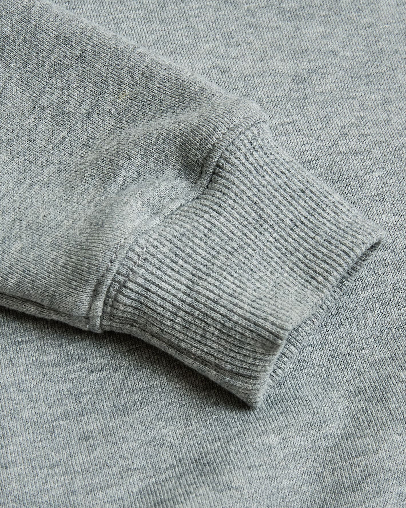 Boys' Medium Heather Gray Fleece Crew Neck - Image 7