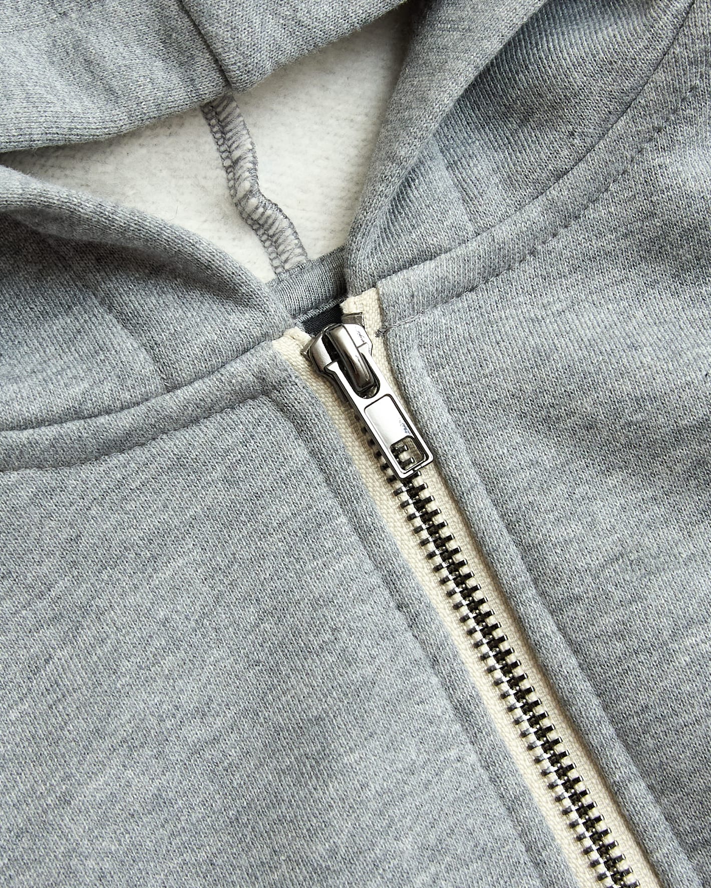 Boys' Medium Heather Gray Fleece Full Zip Hoodie - Image 8